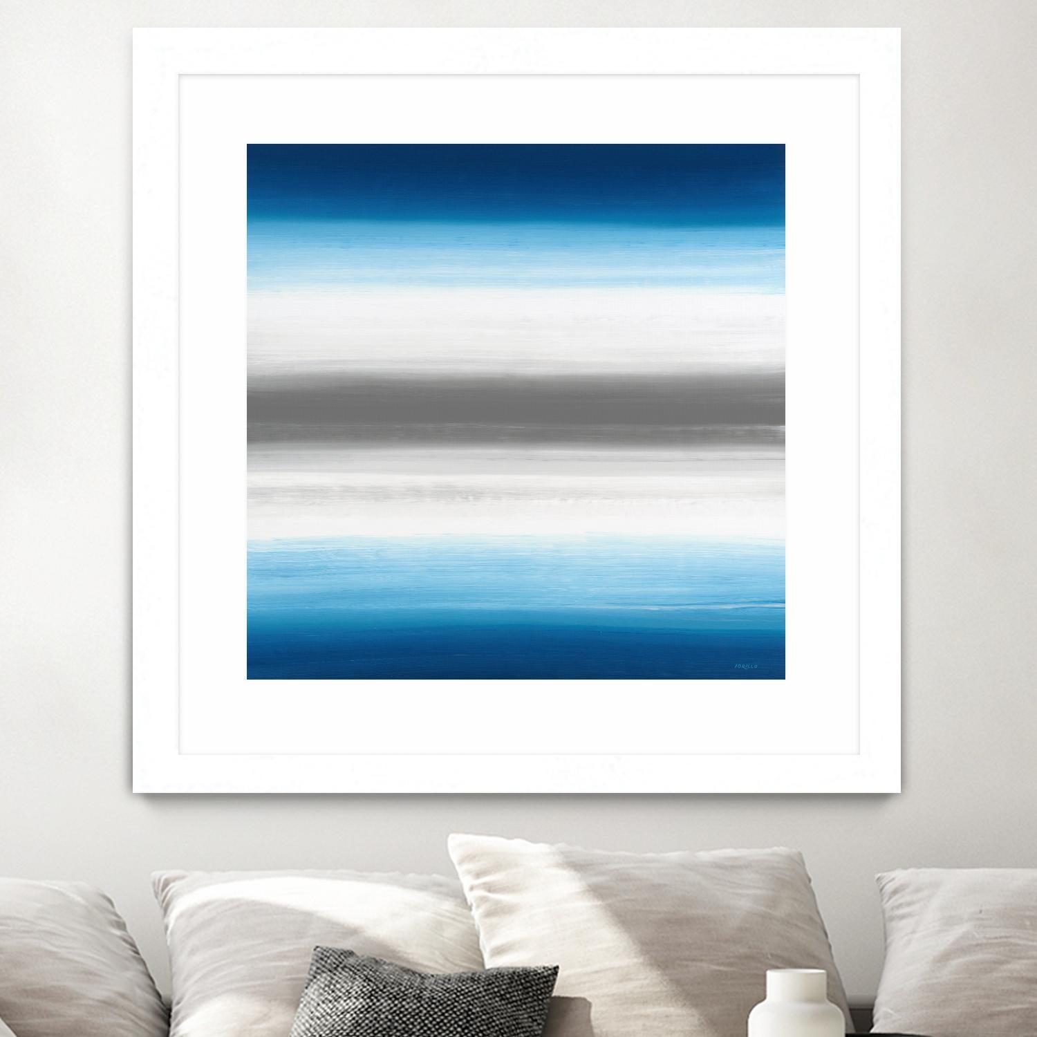 Blue Gradients by Jeff Iorillo on GIANT ART - white abstract