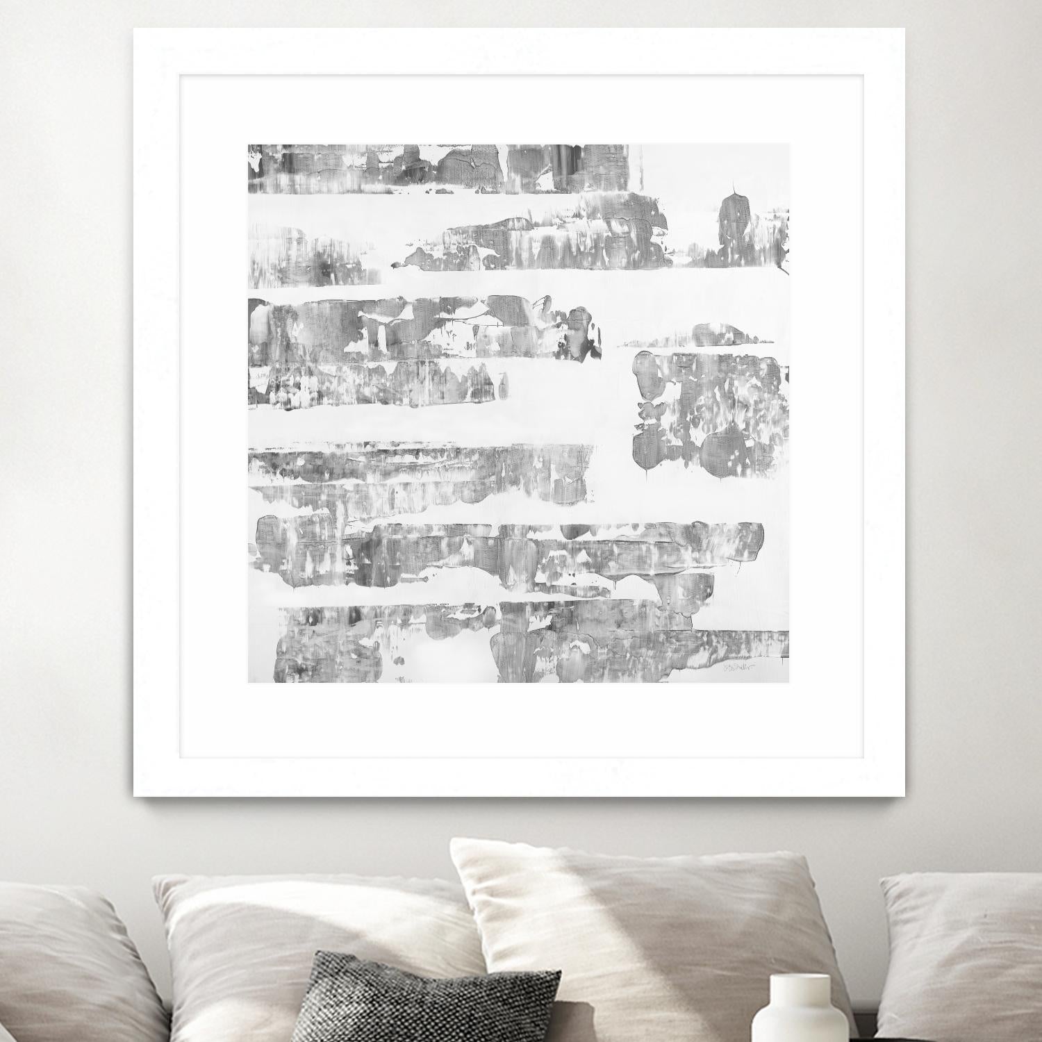 Grey Levels by Jeff Iorillo on GIANT ART - white abstract