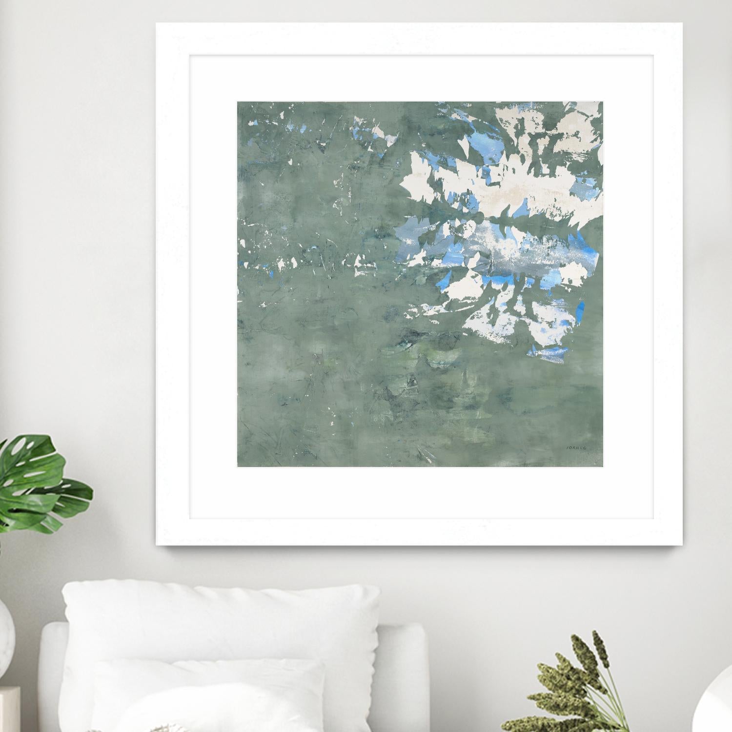 Lakeshore by Jeff Iorillo on GIANT ART - blue abstract