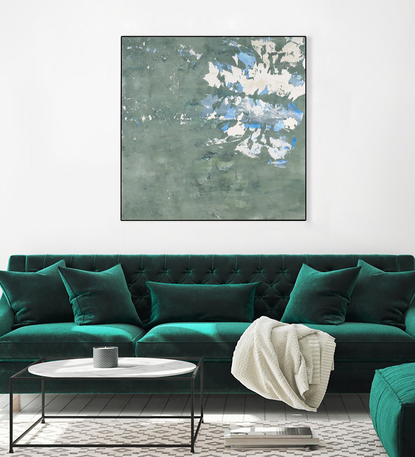 Lakeshore by Jeff Iorillo on GIANT ART - blue abstract