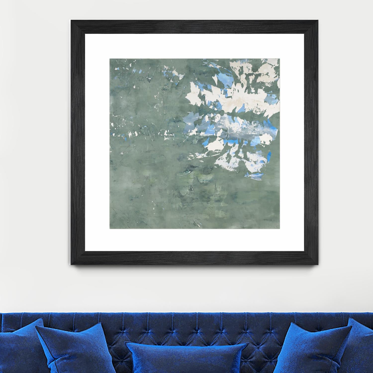 Lakeshore by Jeff Iorillo on GIANT ART - blue abstract