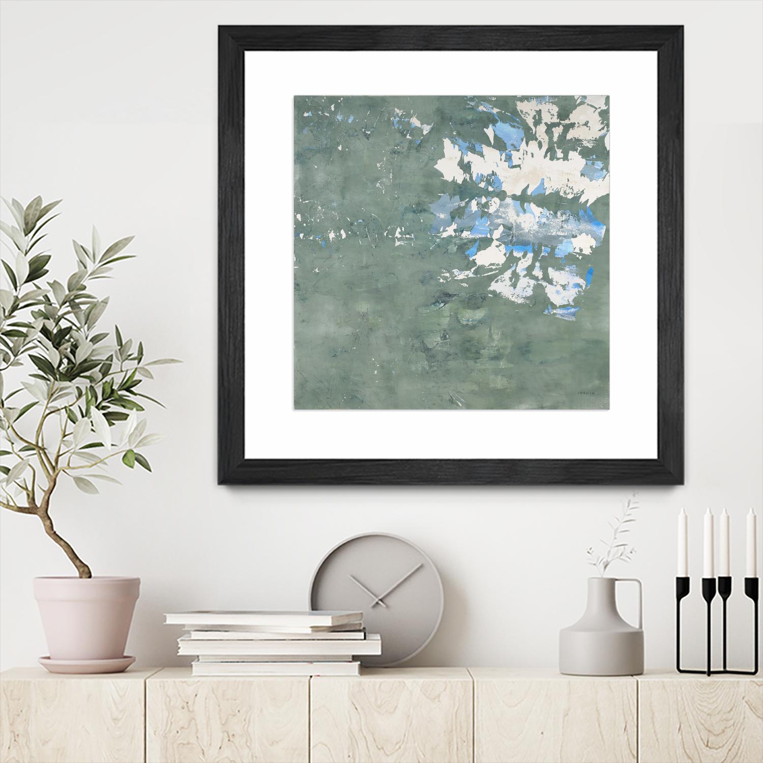 Lakeshore by Jeff Iorillo on GIANT ART - blue abstract