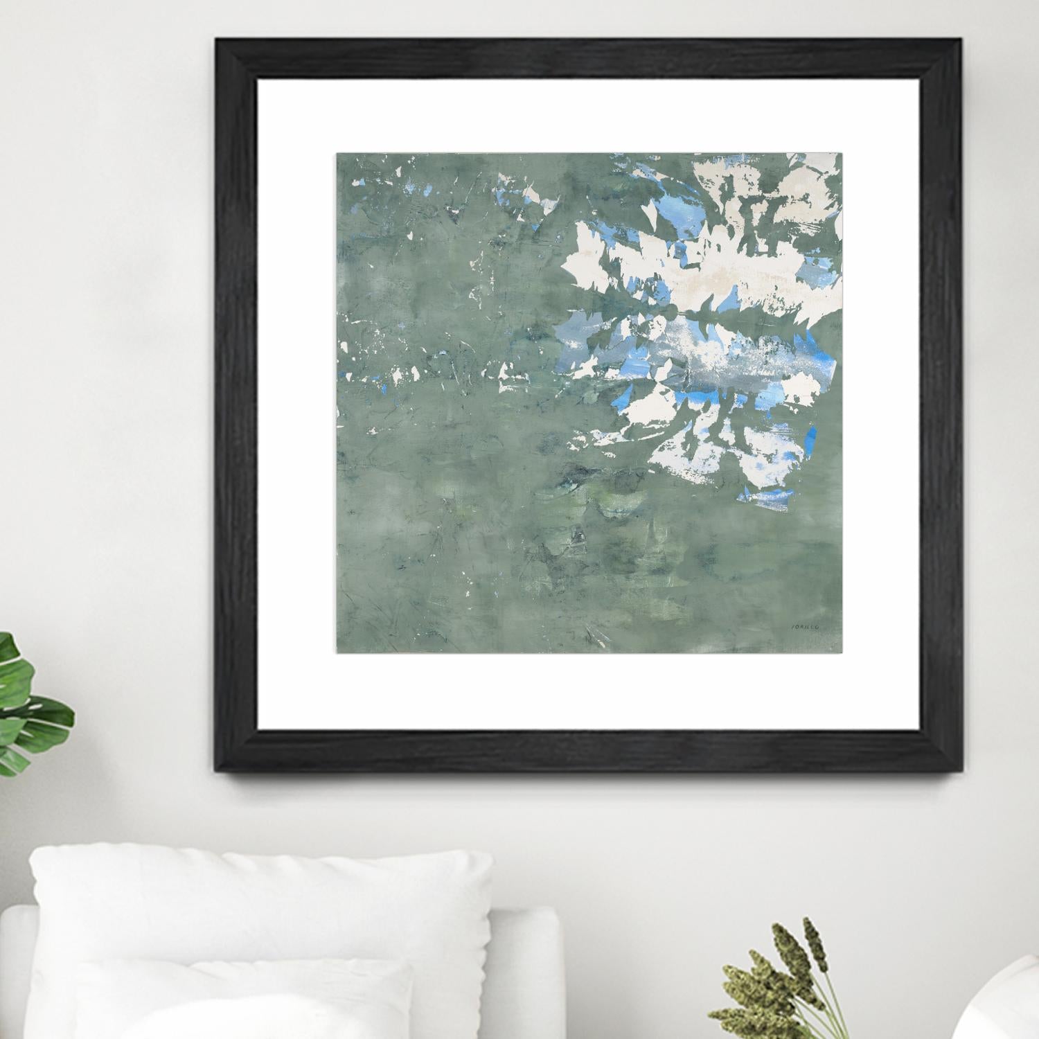 Lakeshore by Jeff Iorillo on GIANT ART - blue abstract