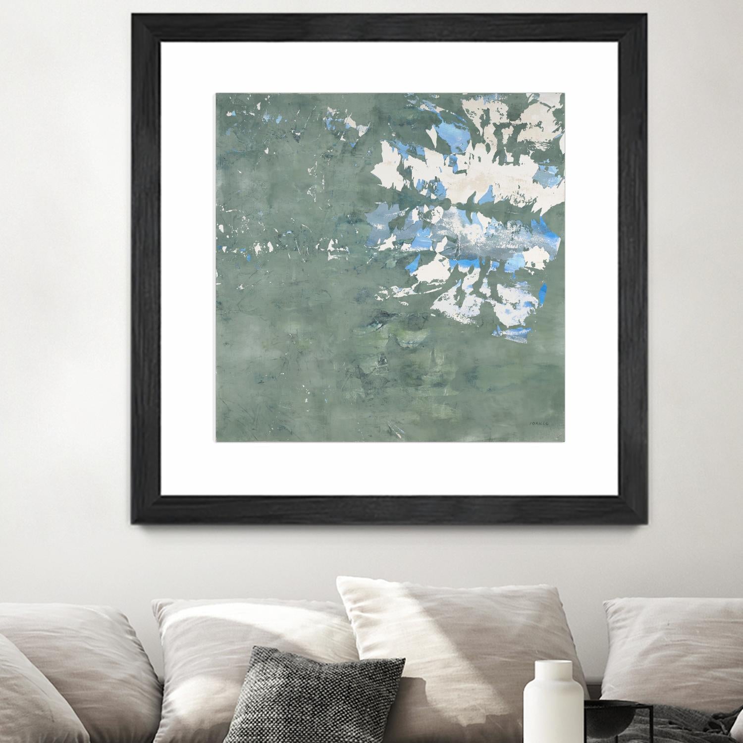 Lakeshore by Jeff Iorillo on GIANT ART - blue abstract