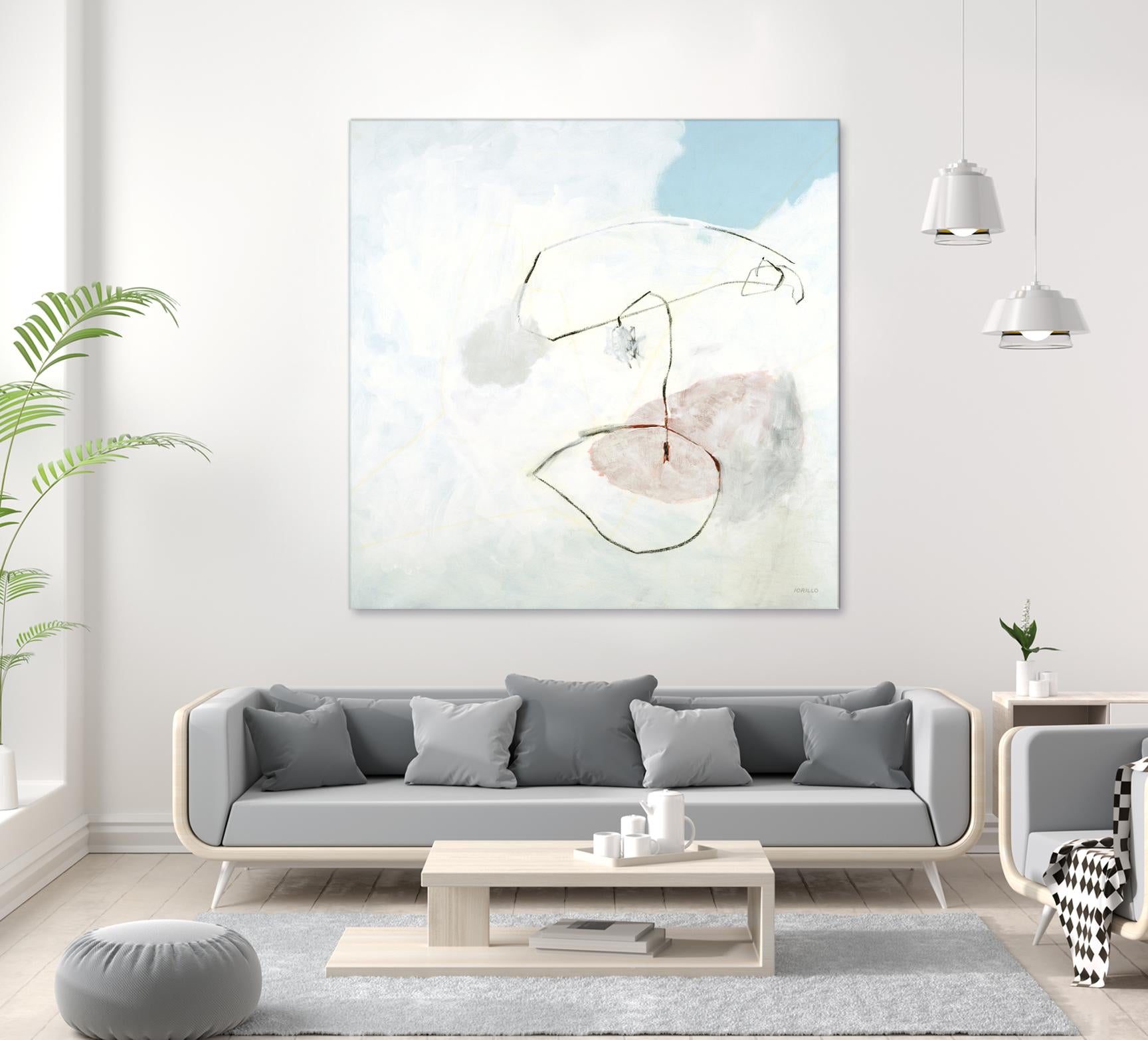 Sweet Solitude by Jeff Iorillo on GIANT ART - blue abstract