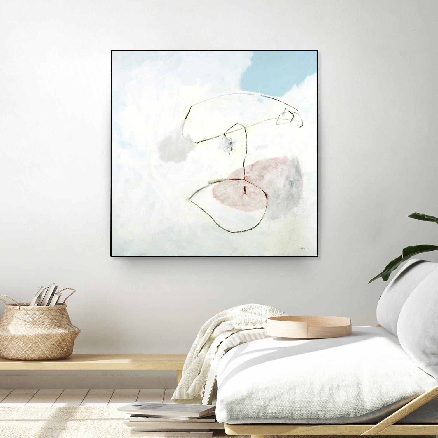 Sweet Solitude by Jeff Iorillo on GIANT ART - blue abstract