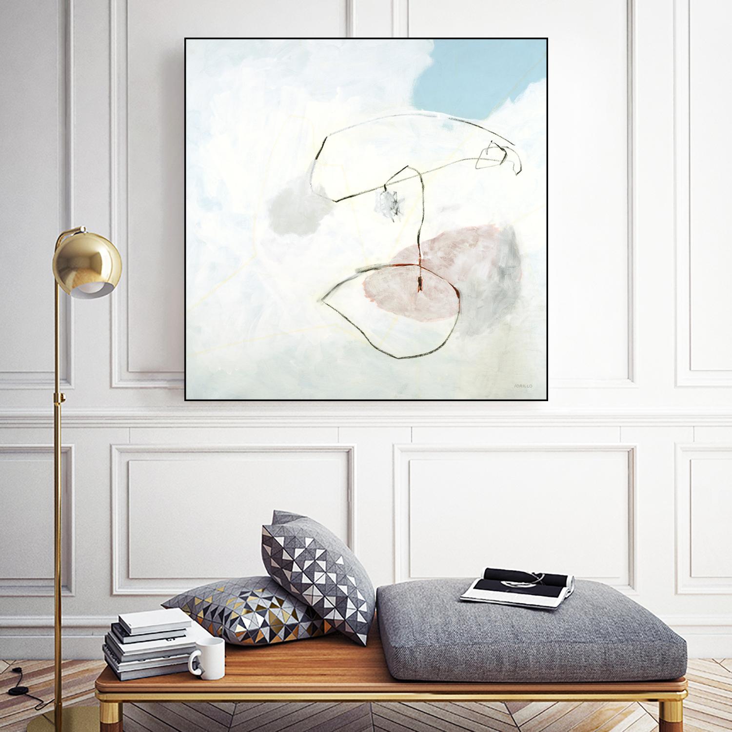 Sweet Solitude by Jeff Iorillo on GIANT ART - blue abstract