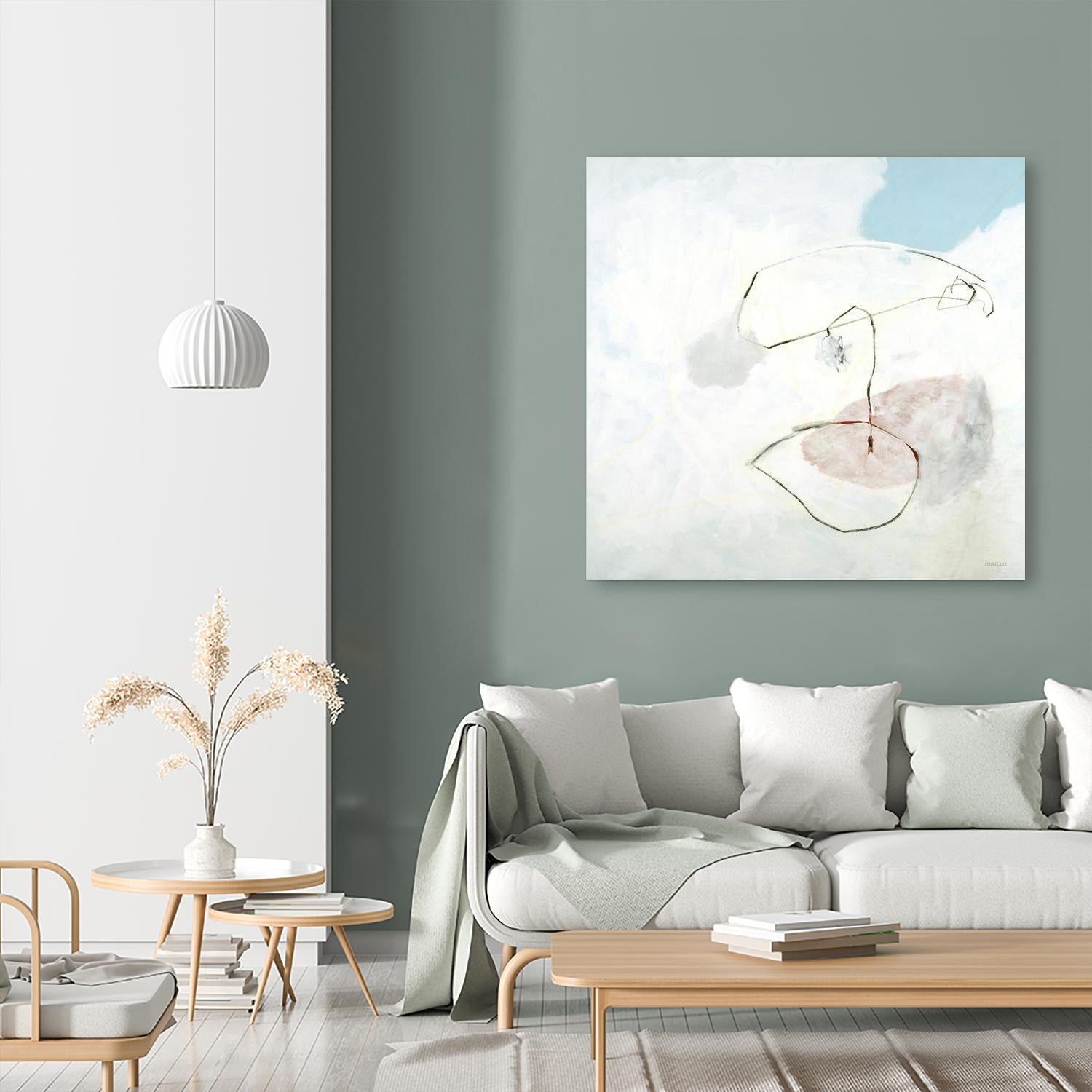 Sweet Solitude by Jeff Iorillo on GIANT ART - blue abstract