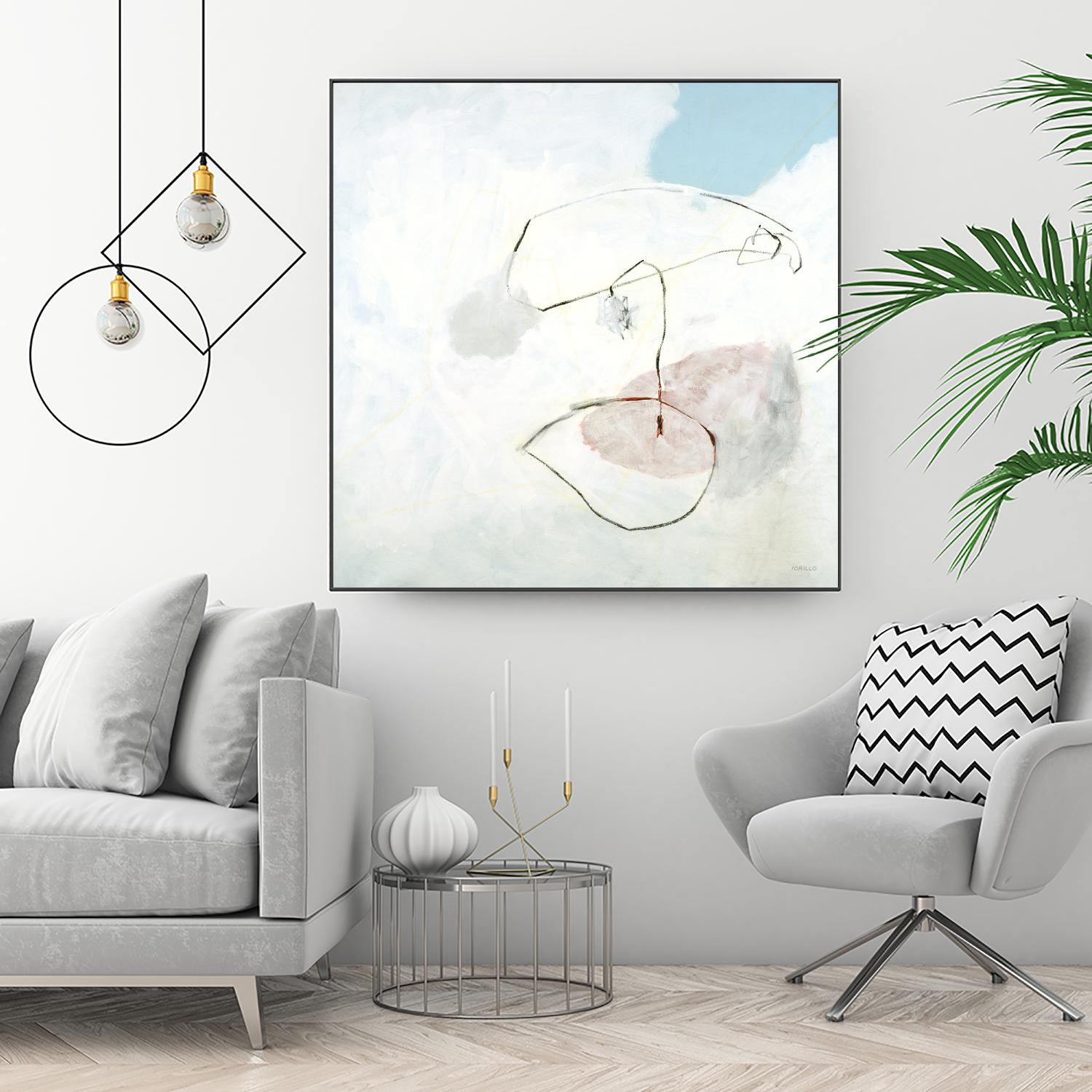 Sweet Solitude by Jeff Iorillo on GIANT ART - blue abstract