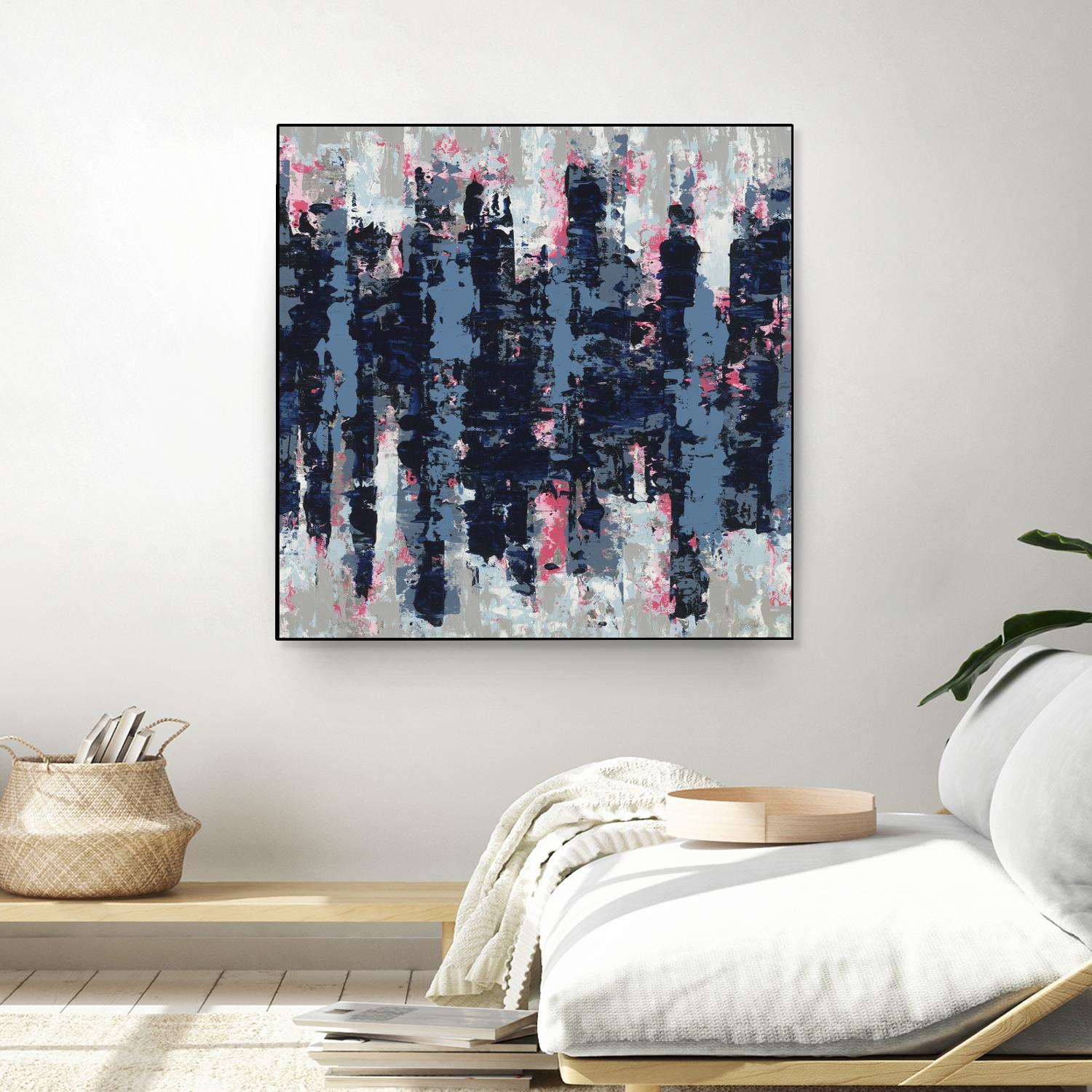 Veiled Heat by Jeff Iorillo on GIANT ART - blues abstract