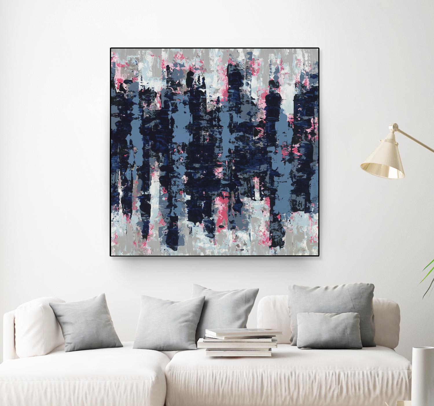 Veiled Heat by Jeff Iorillo on GIANT ART - blues abstract