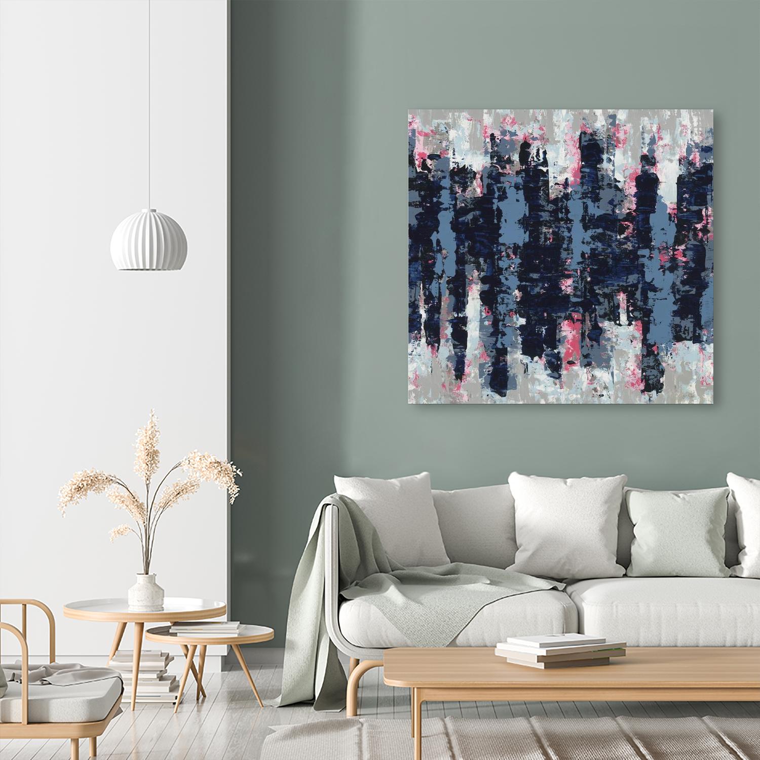 Veiled Heat by Jeff Iorillo on GIANT ART - blues abstract