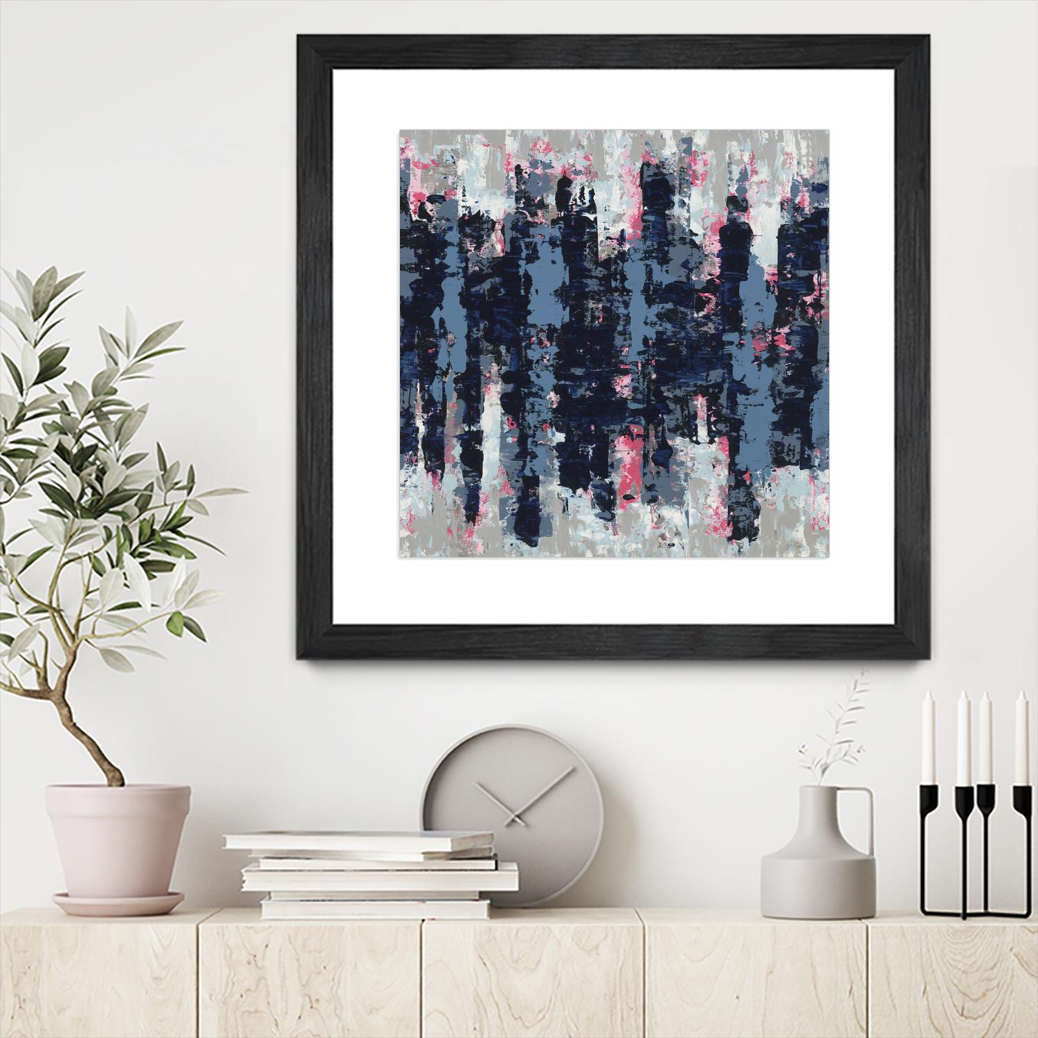 Veiled Heat by Jeff Iorillo on GIANT ART - blues abstract