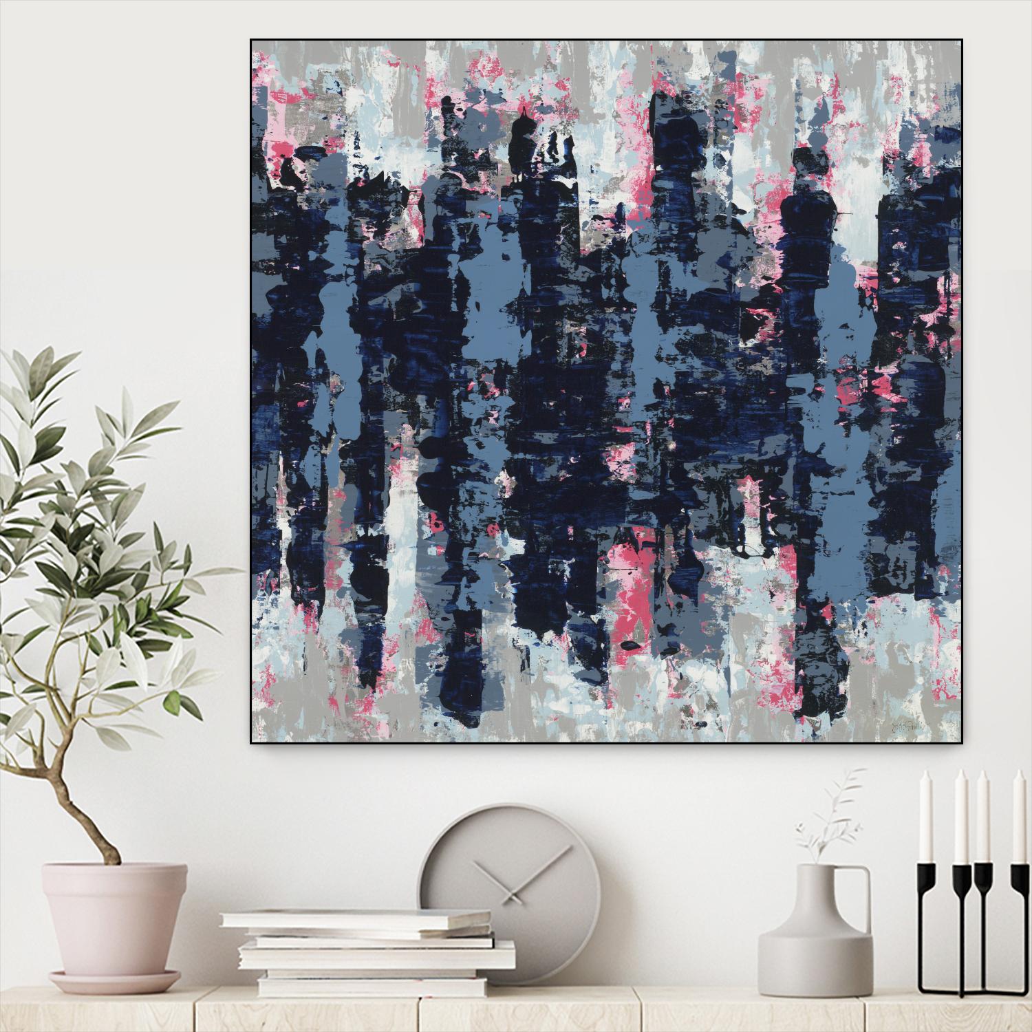 Veiled Heat by Jeff Iorillo on GIANT ART - blues abstract