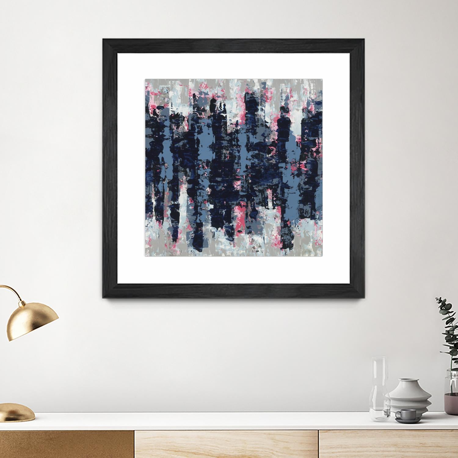 Veiled Heat by Jeff Iorillo on GIANT ART - blues abstract