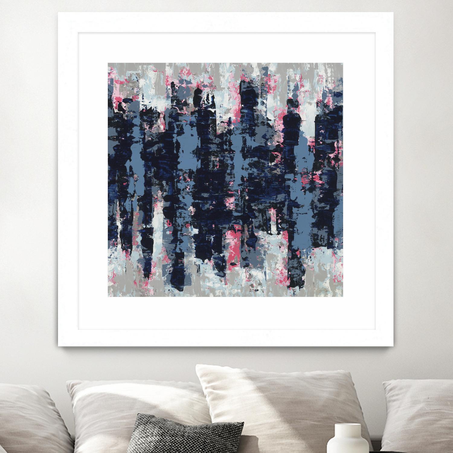 Veiled Heat by Jeff Iorillo on GIANT ART - blues abstract