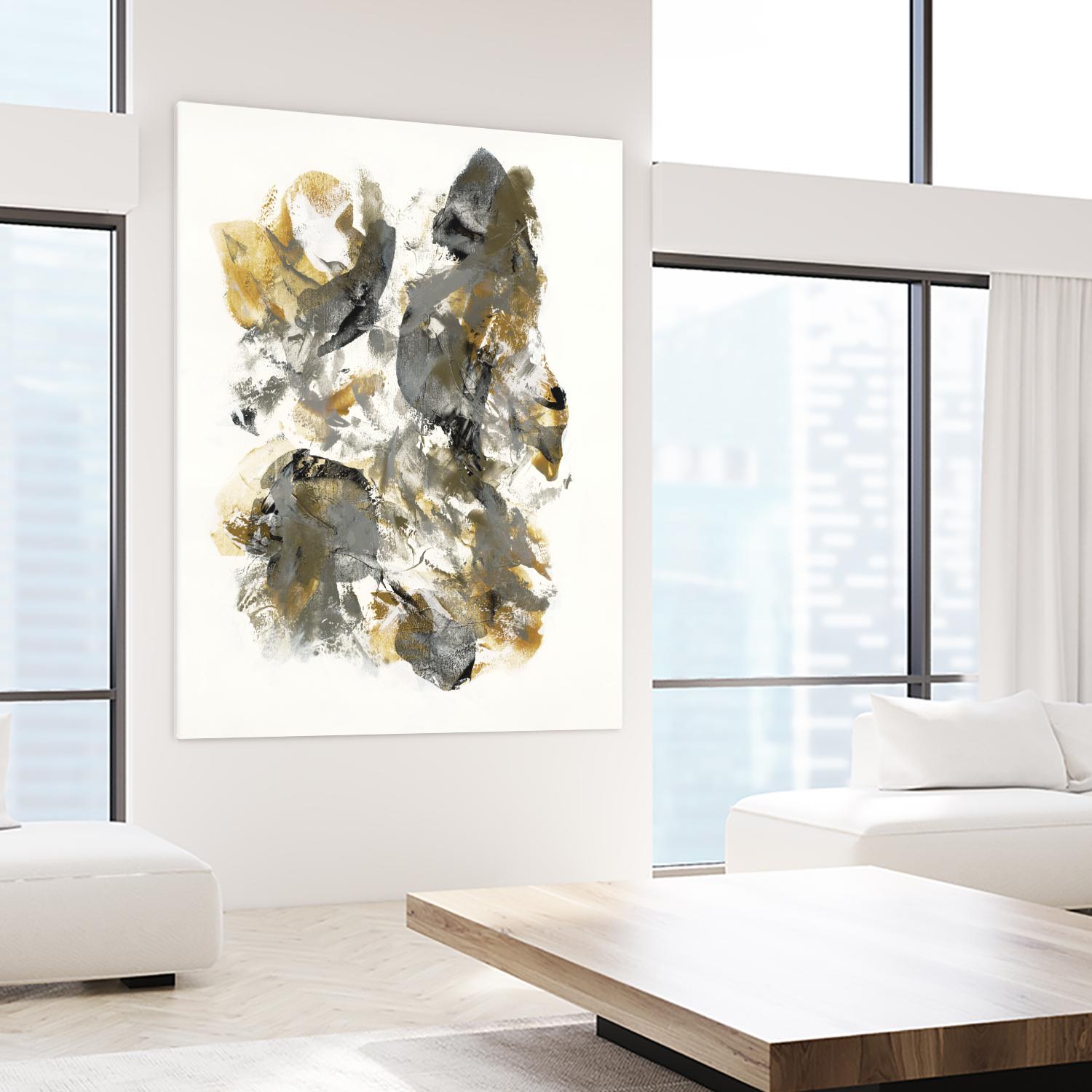 Metallic by Jeff Iorillo on GIANT ART - grays abstract