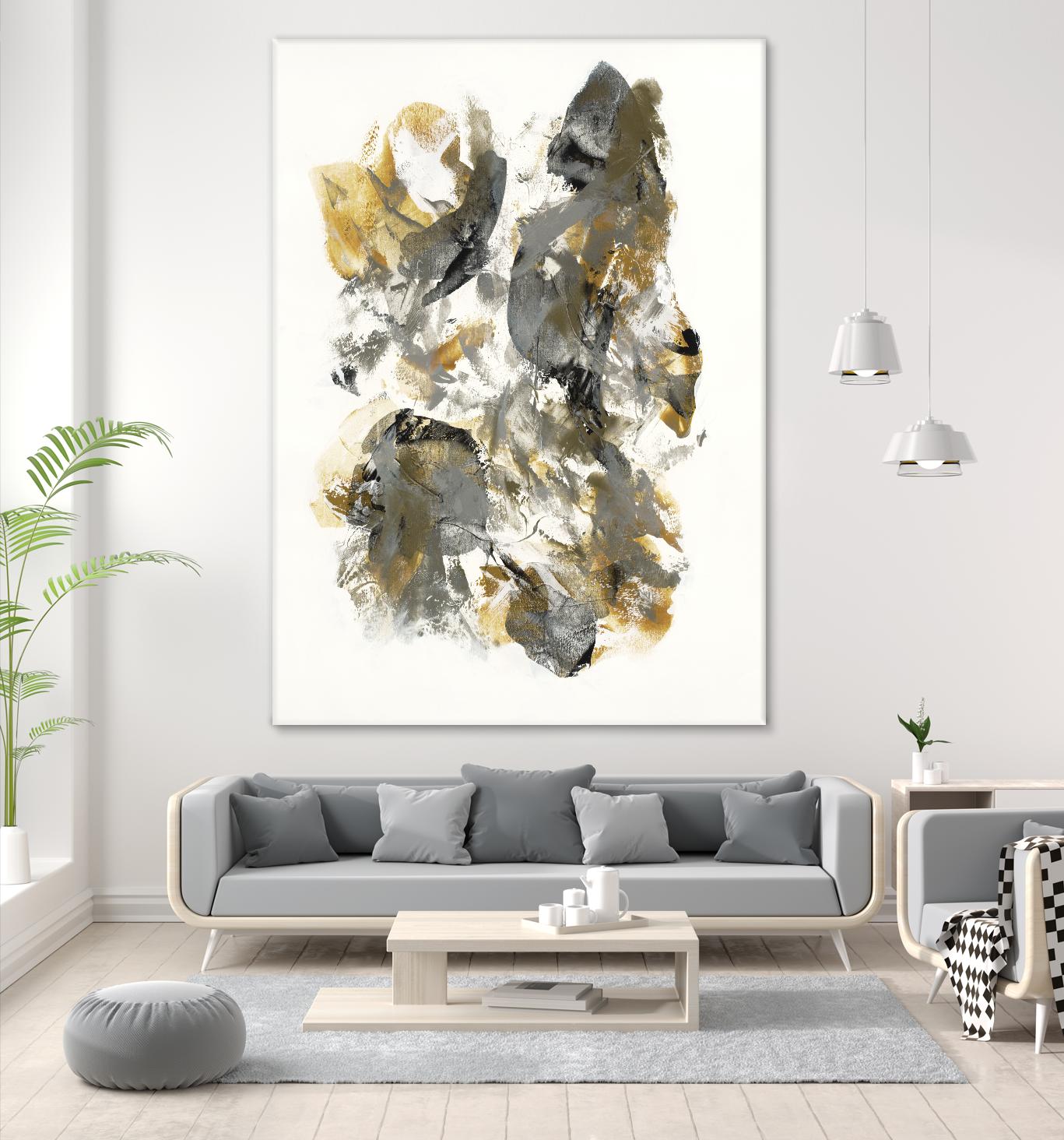 Metallic by Jeff Iorillo on GIANT ART - grays abstract