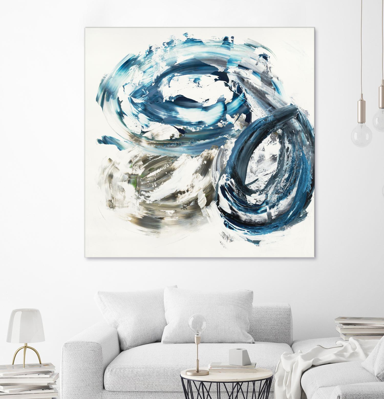 Surf Break by Jeff Iorillo on GIANT ART - blues abstract