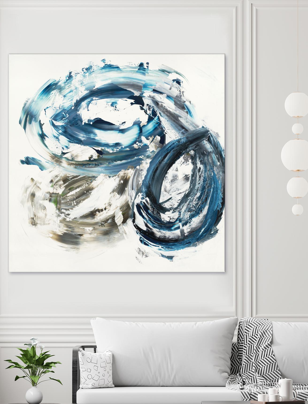 Surf Break by Jeff Iorillo on GIANT ART - blues abstract