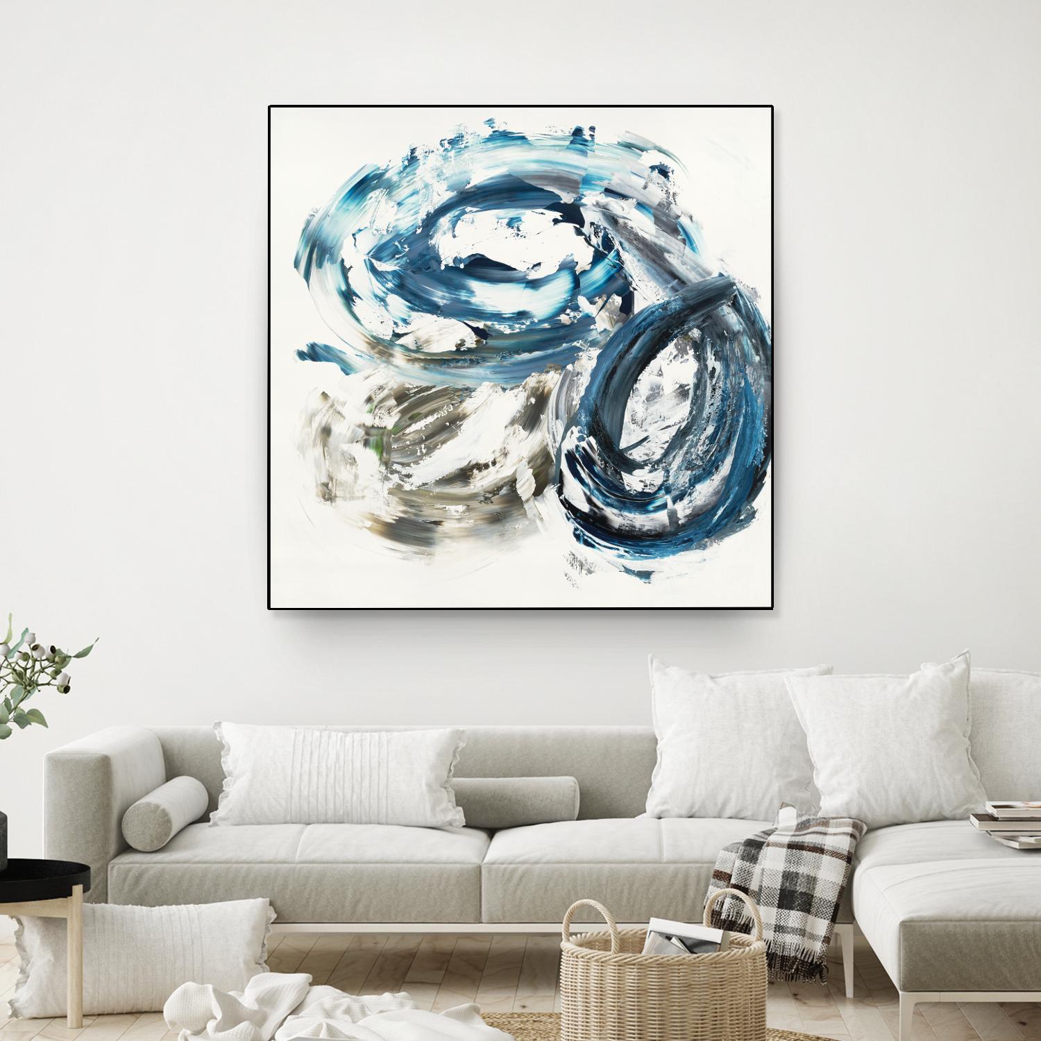 Surf Break by Jeff Iorillo on GIANT ART - blues abstract