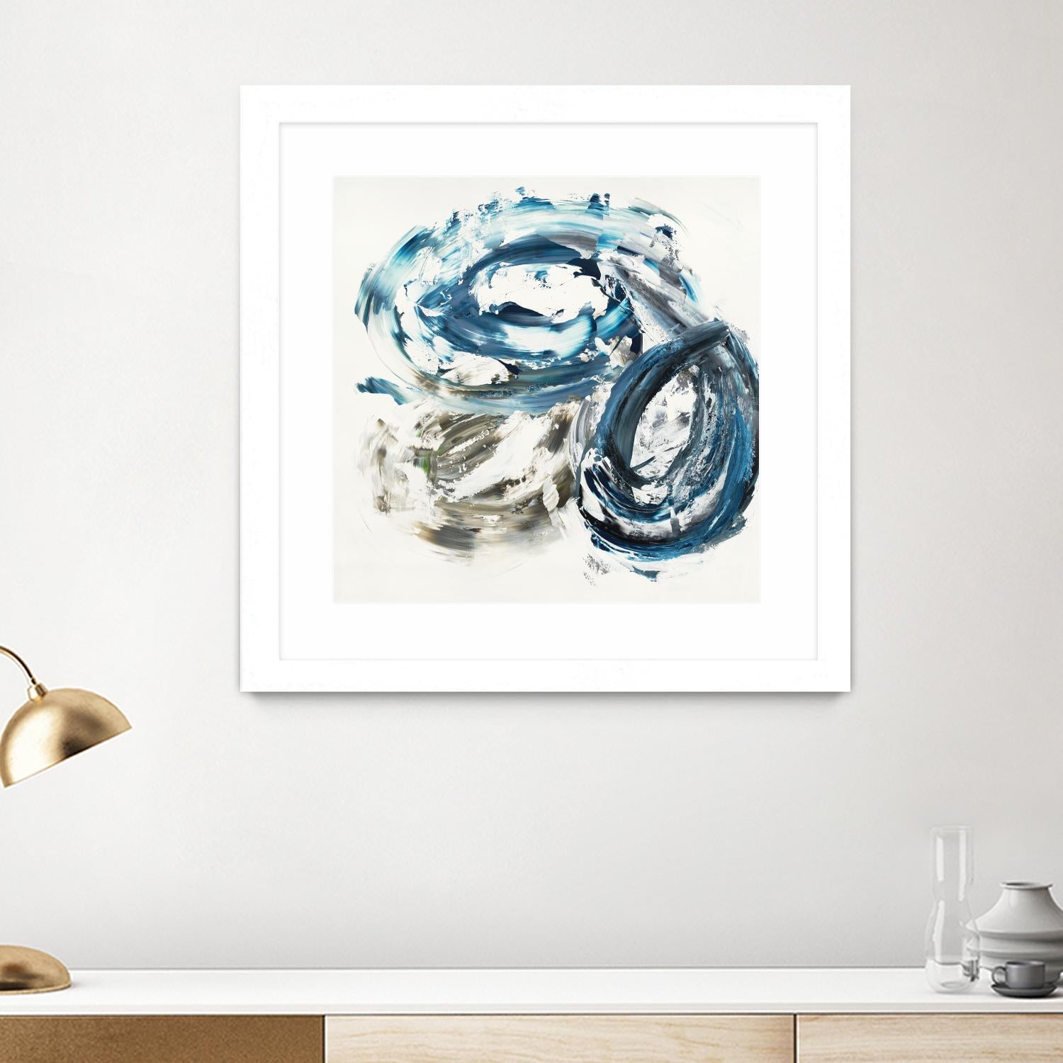 Surf Break by Jeff Iorillo on GIANT ART - blues abstract