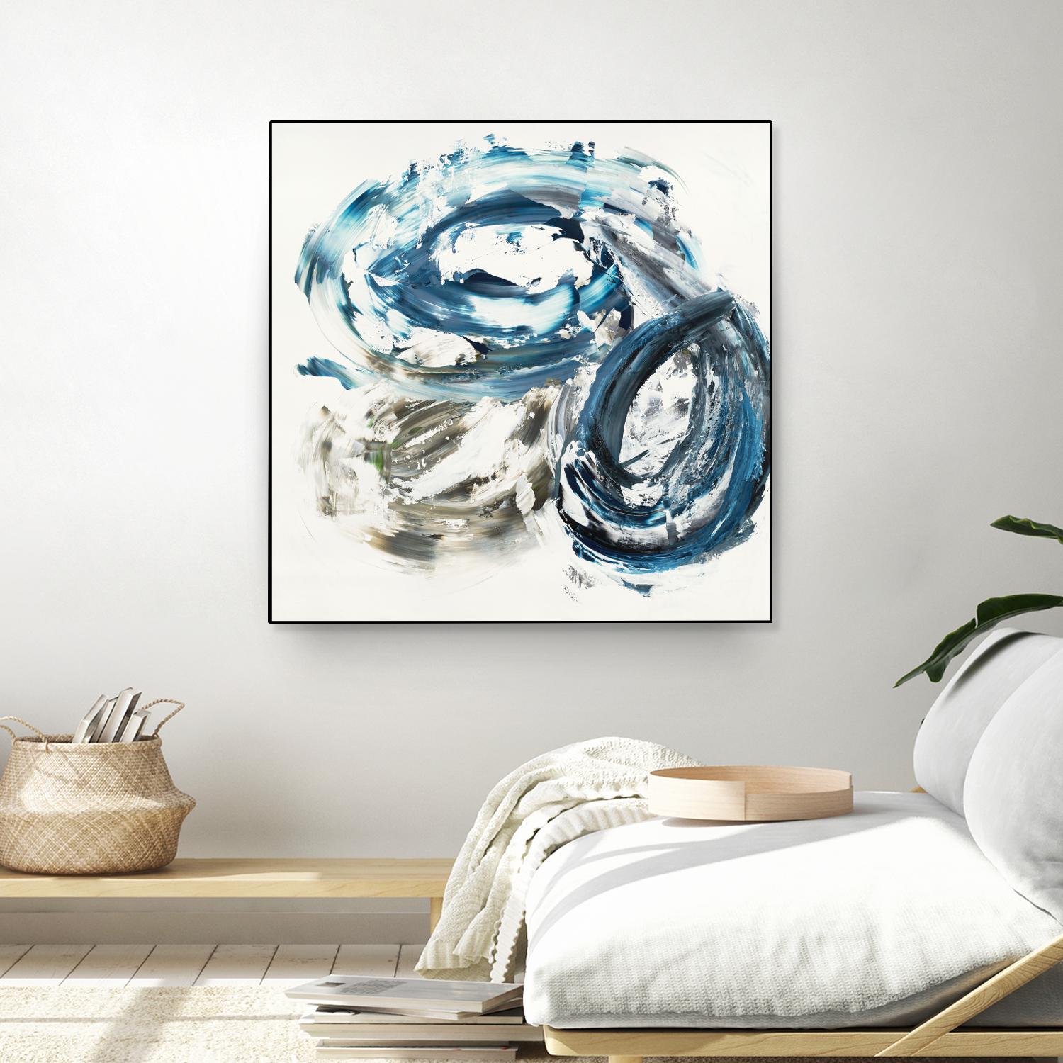 Surf Break by Jeff Iorillo on GIANT ART - blues abstract