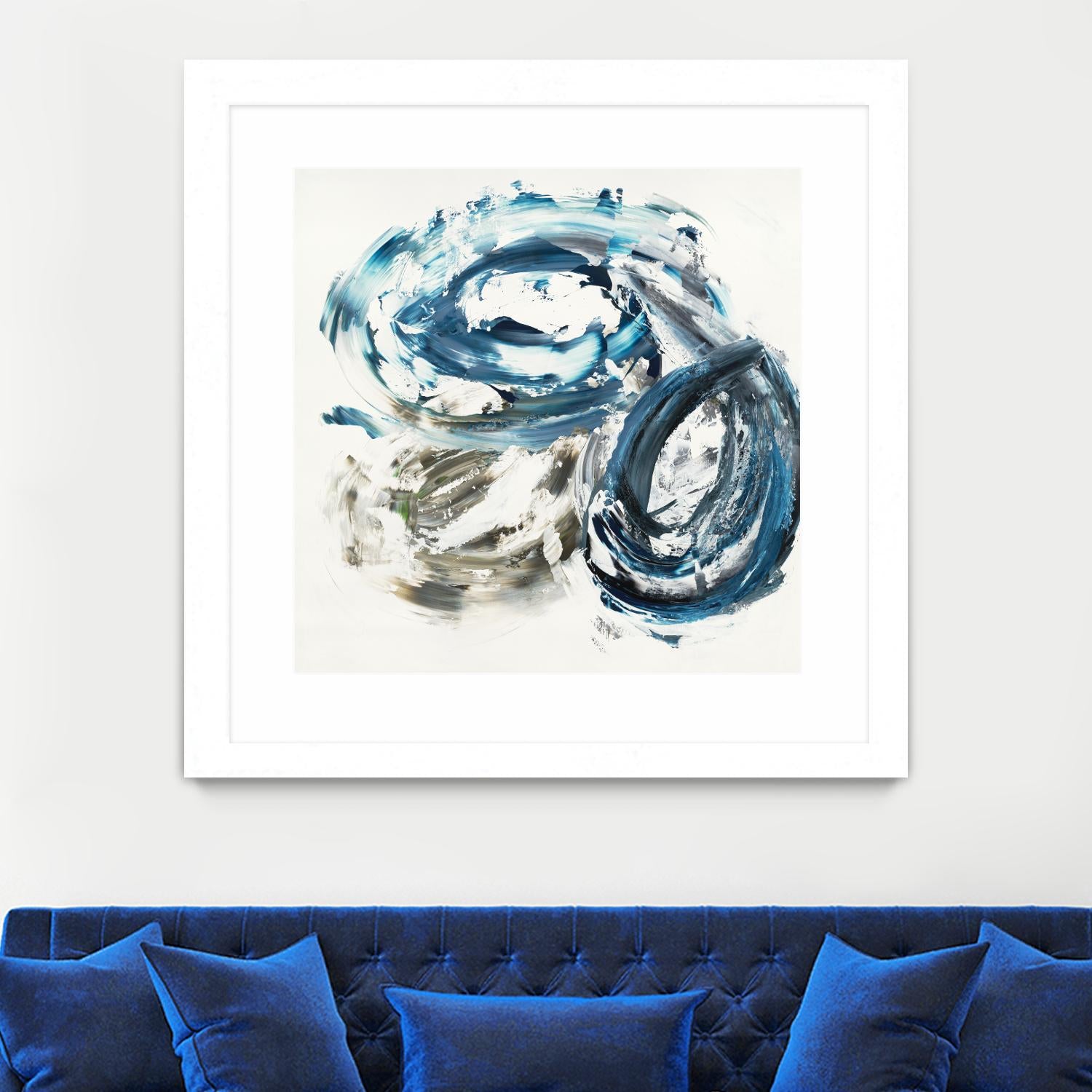 Surf Break by Jeff Iorillo on GIANT ART - blues abstract