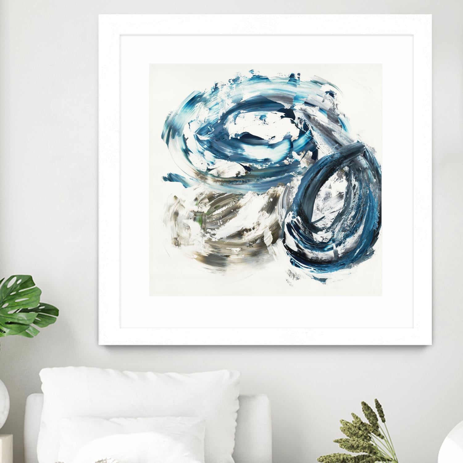 Surf Break by Jeff Iorillo on GIANT ART - blues abstract