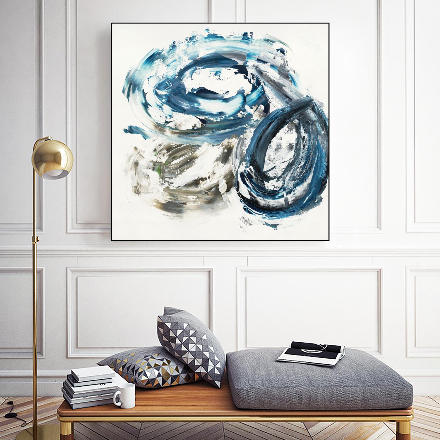 Surf Break by Jeff Iorillo on GIANT ART - blues abstract