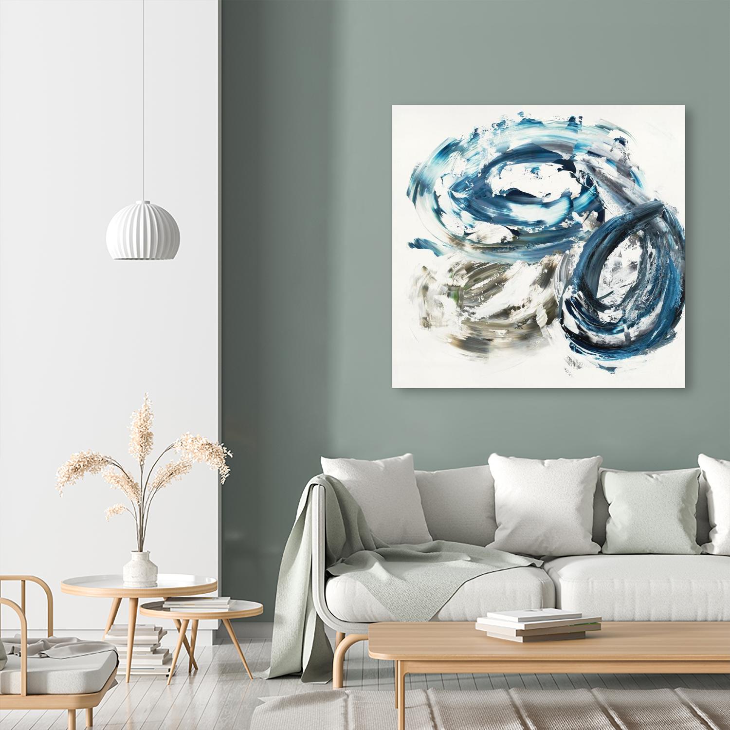 Surf Break by Jeff Iorillo on GIANT ART - blues abstract