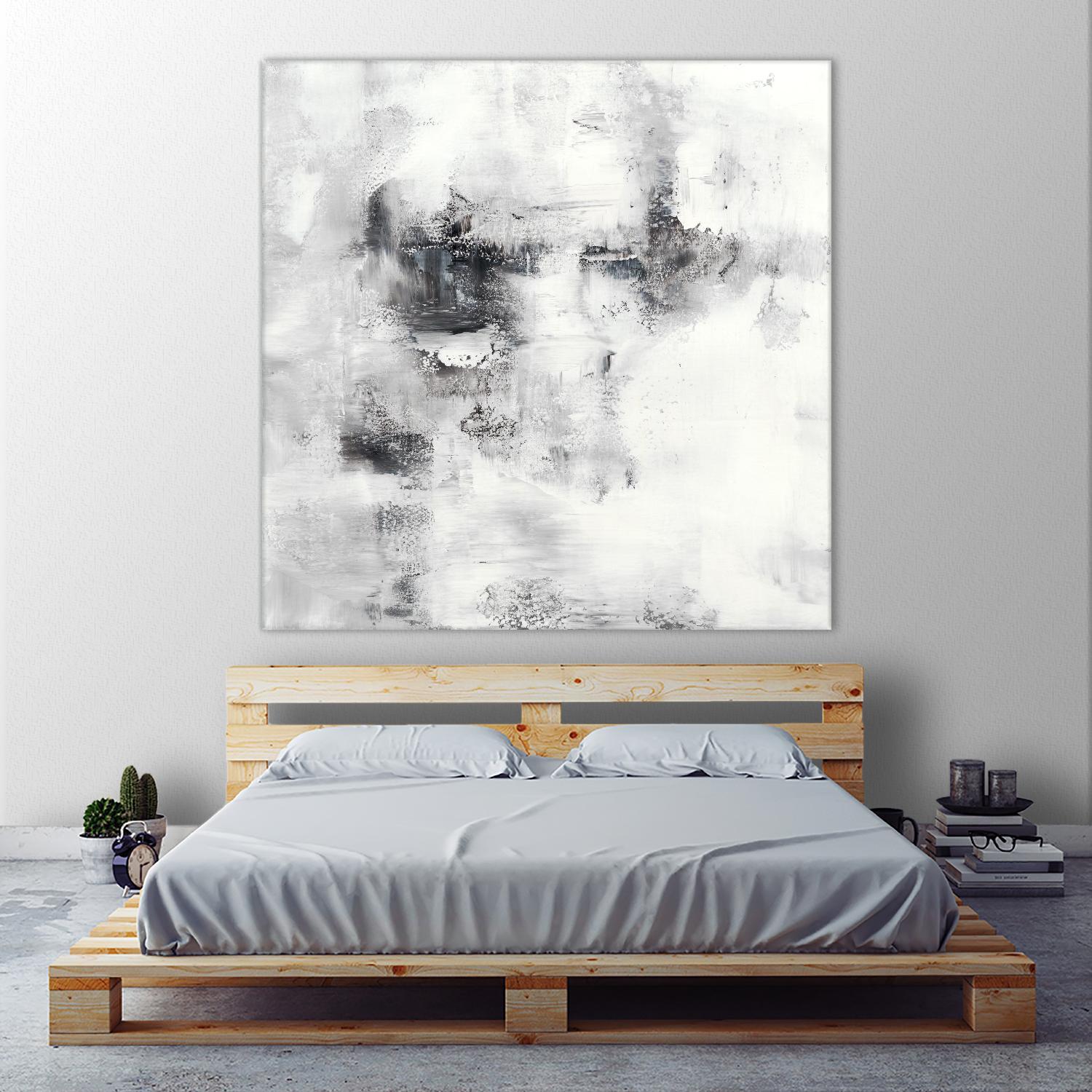 Lighthouse by Jeff Iorillo on GIANT ART - whites & creams abstract white