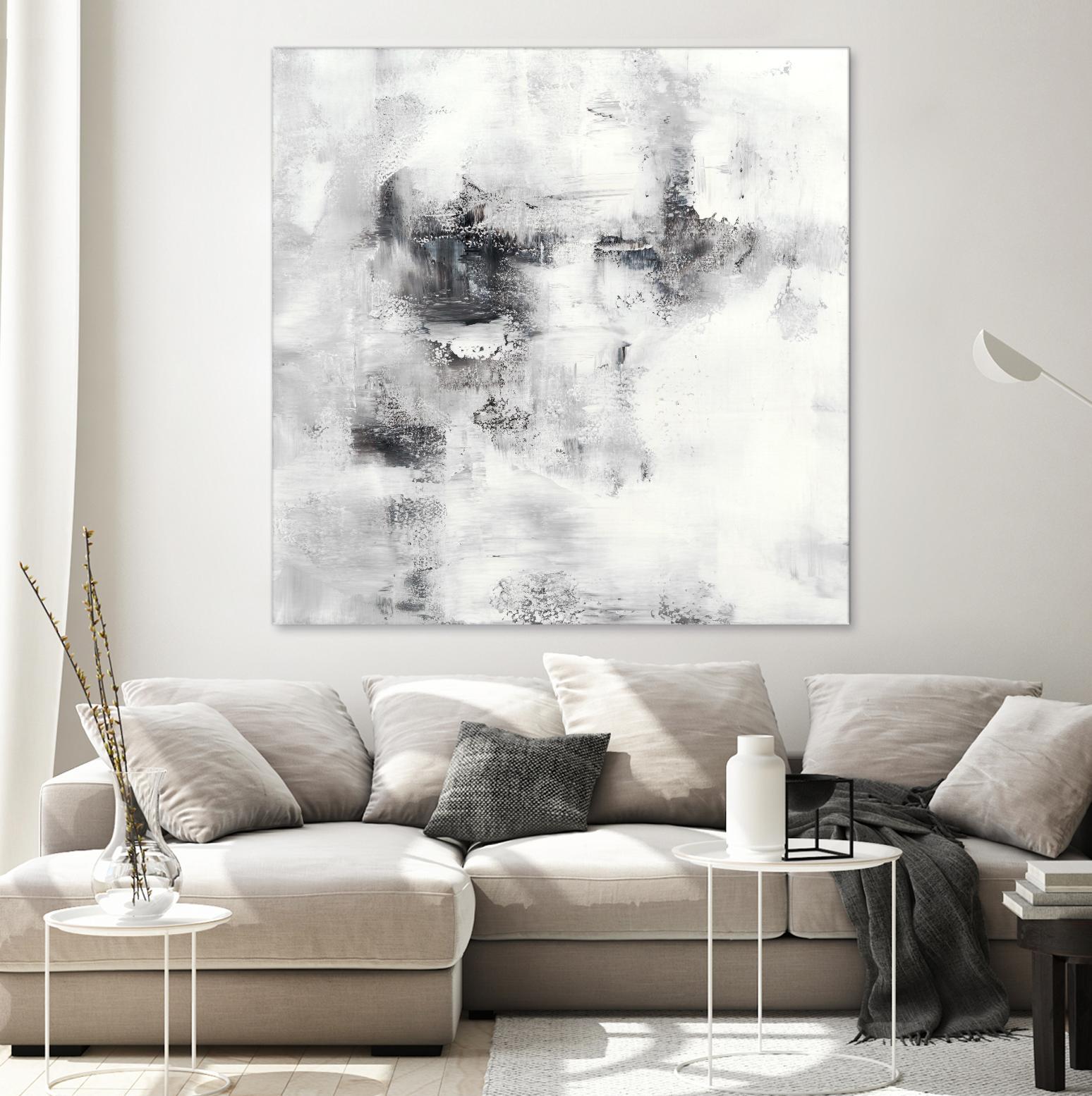 Lighthouse by Jeff Iorillo on GIANT ART - whites & creams abstract white