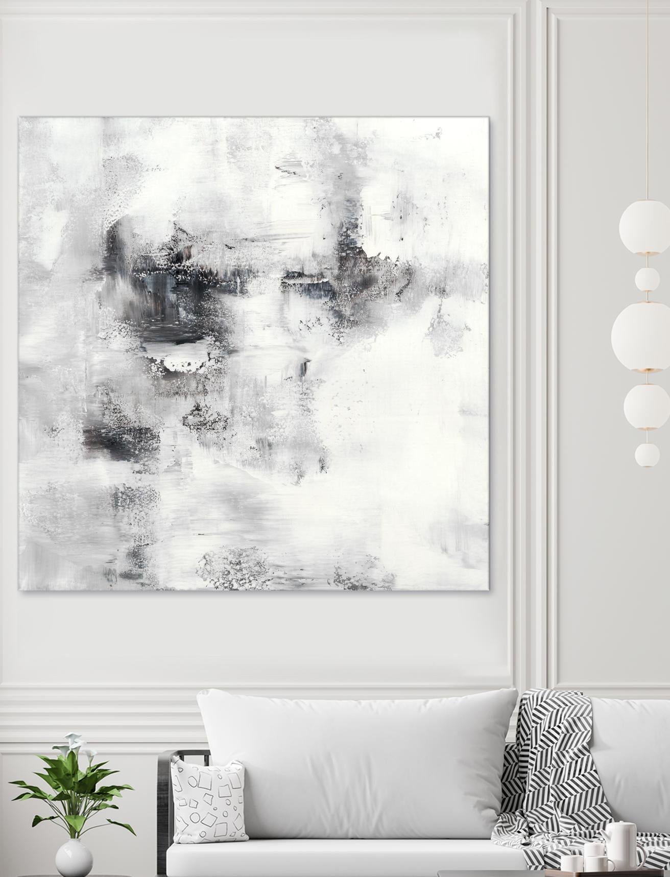 Lighthouse by Jeff Iorillo on GIANT ART - whites & creams abstract white