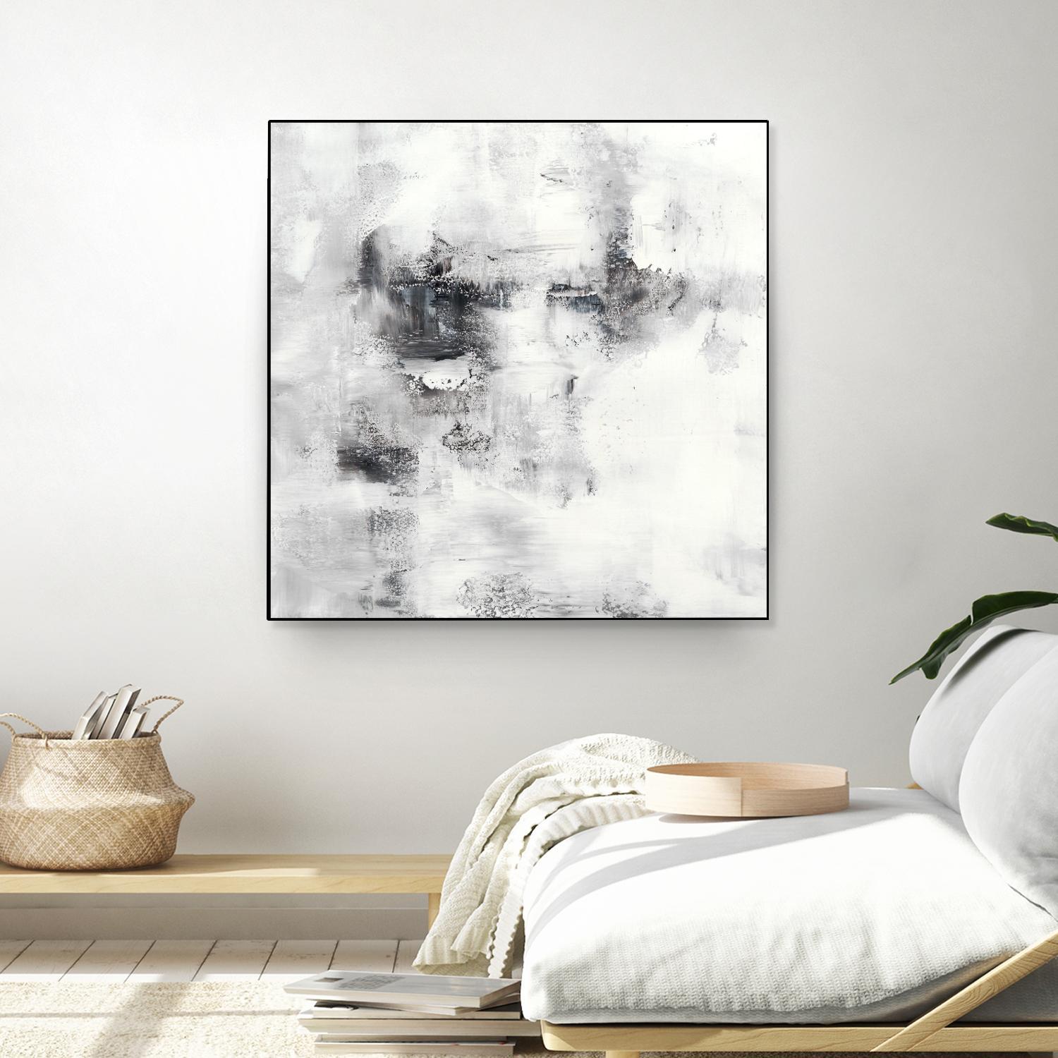 Lighthouse by Jeff Iorillo on GIANT ART - whites & creams abstract white