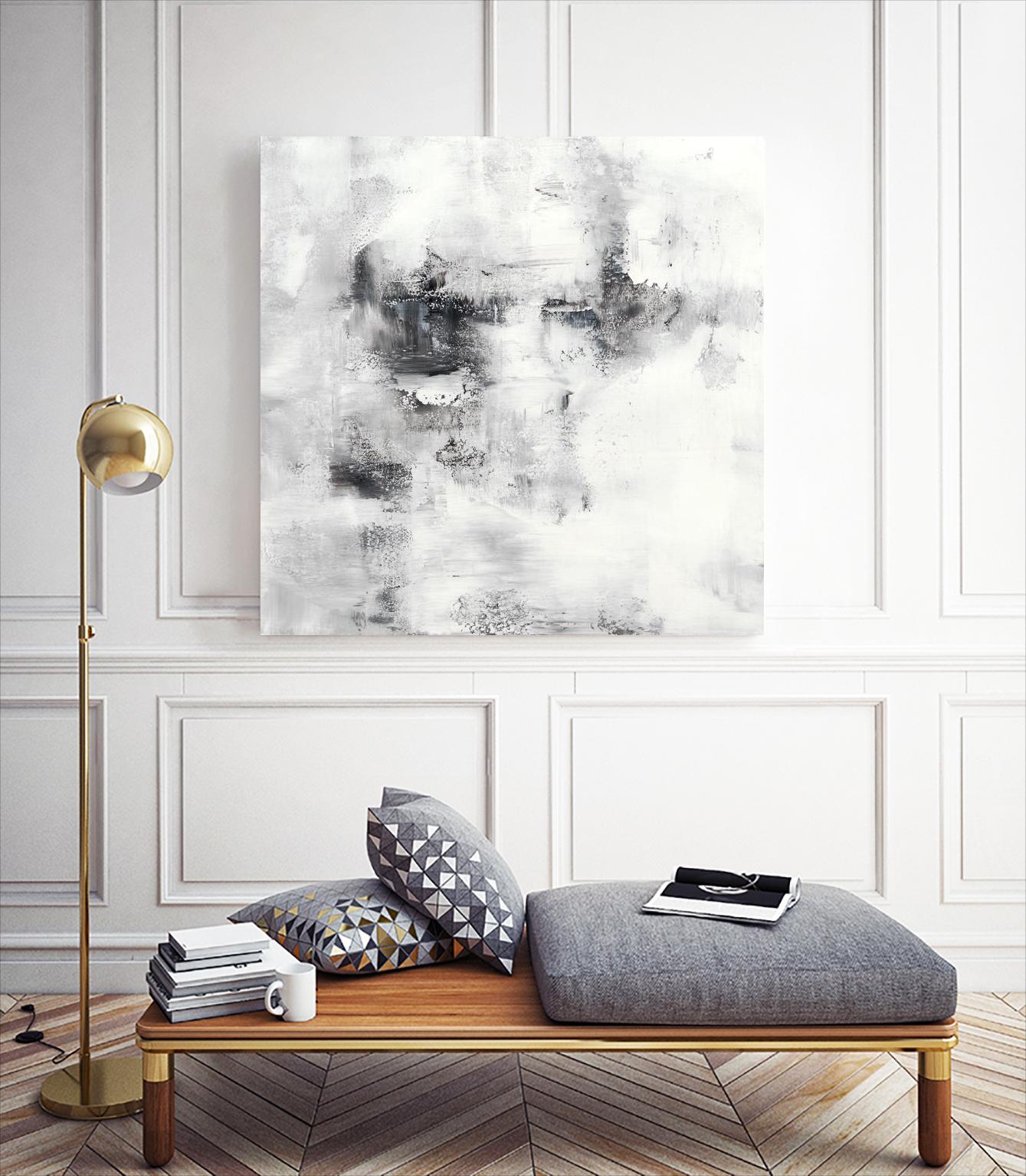 Lighthouse by Jeff Iorillo on GIANT ART - whites & creams abstract white