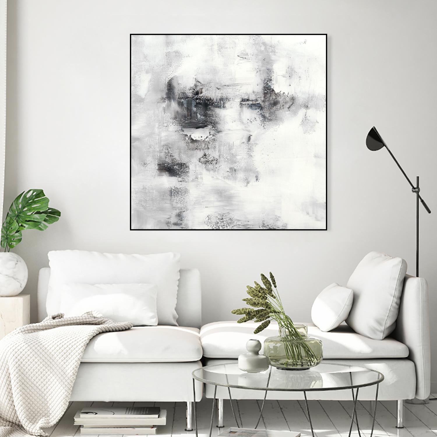 Lighthouse by Jeff Iorillo on GIANT ART - whites & creams abstract white