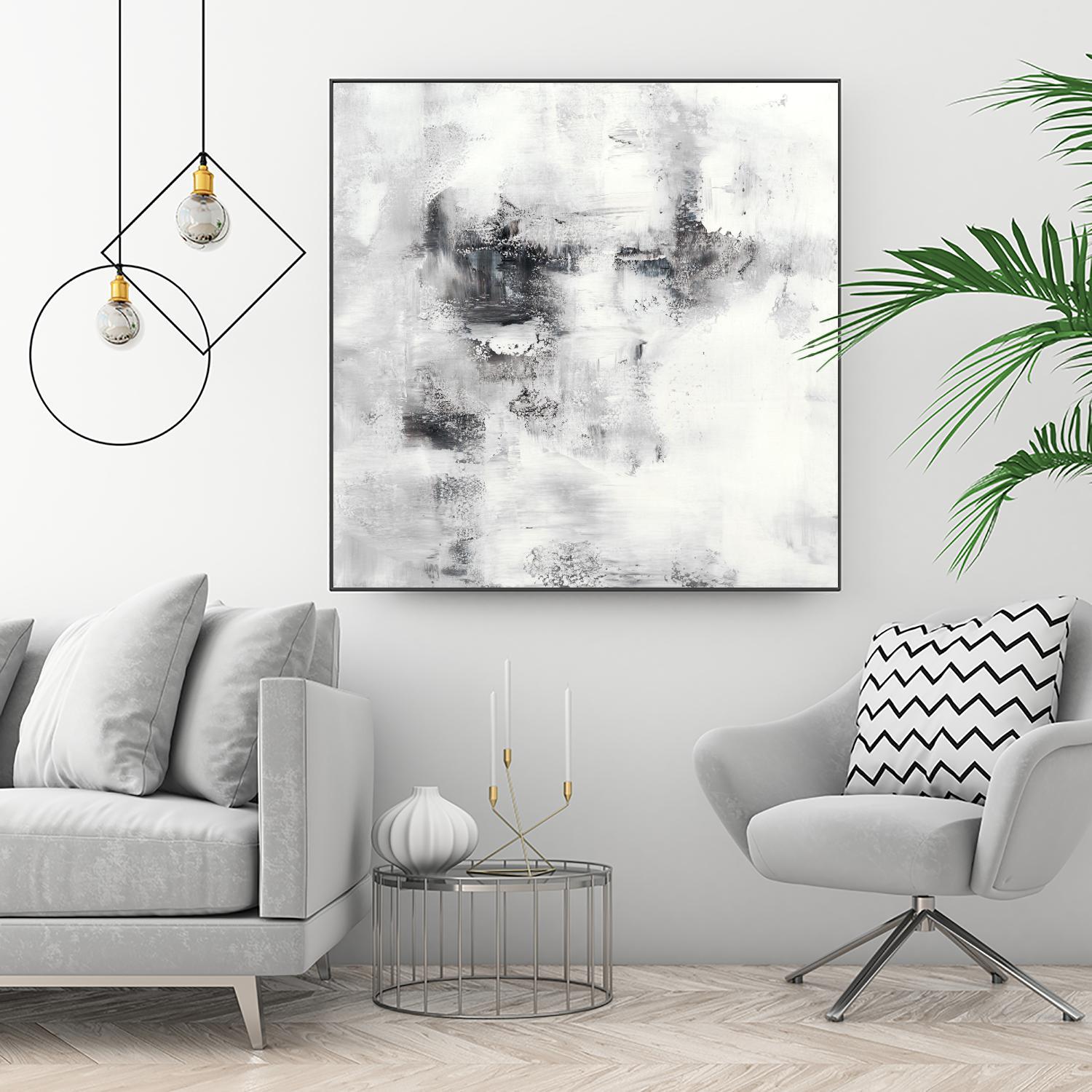 Lighthouse by Jeff Iorillo on GIANT ART - whites & creams abstract white