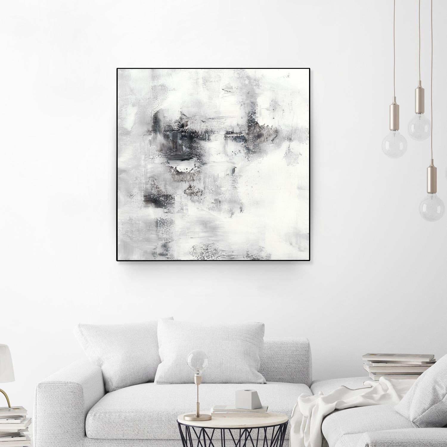 Lighthouse by Jeff Iorillo on GIANT ART - whites & creams abstract white