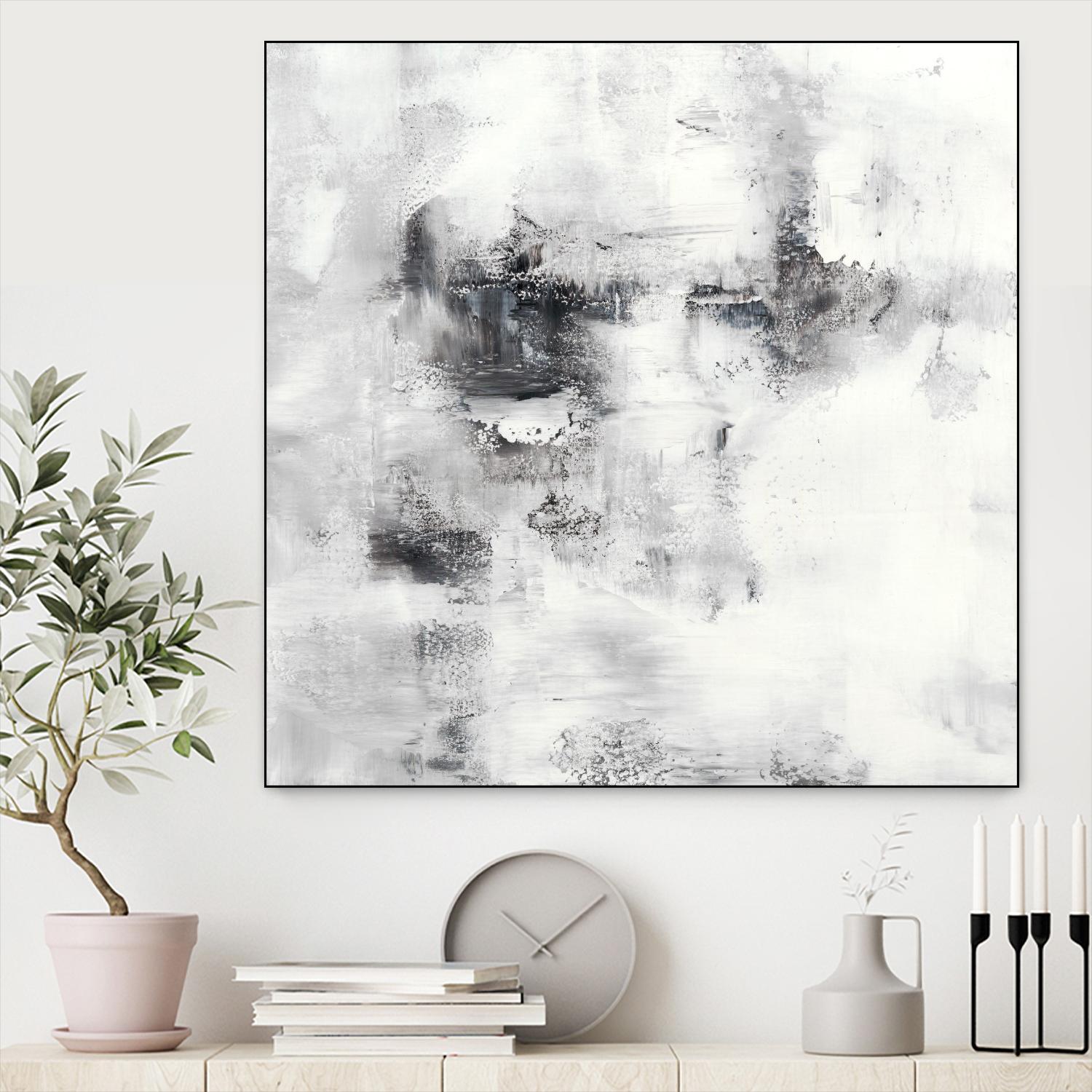 Lighthouse by Jeff Iorillo on GIANT ART - whites & creams abstract white