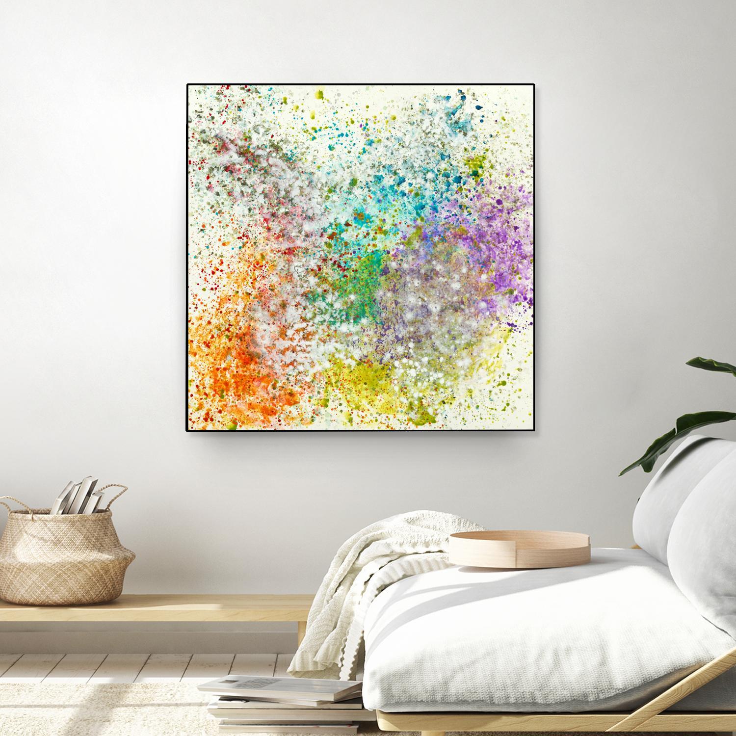 Galaxy II by Jeff Iorillo on GIANT ART - purples abstract spray