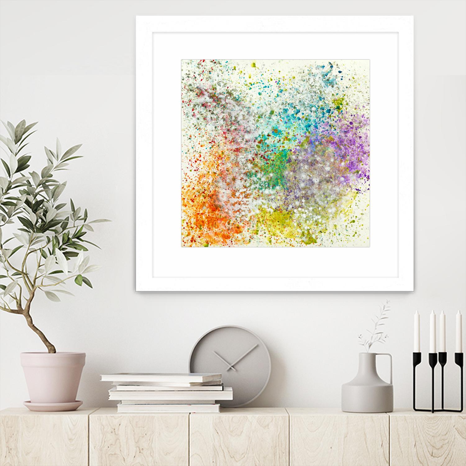 Galaxy II by Jeff Iorillo on GIANT ART - purples abstract spray