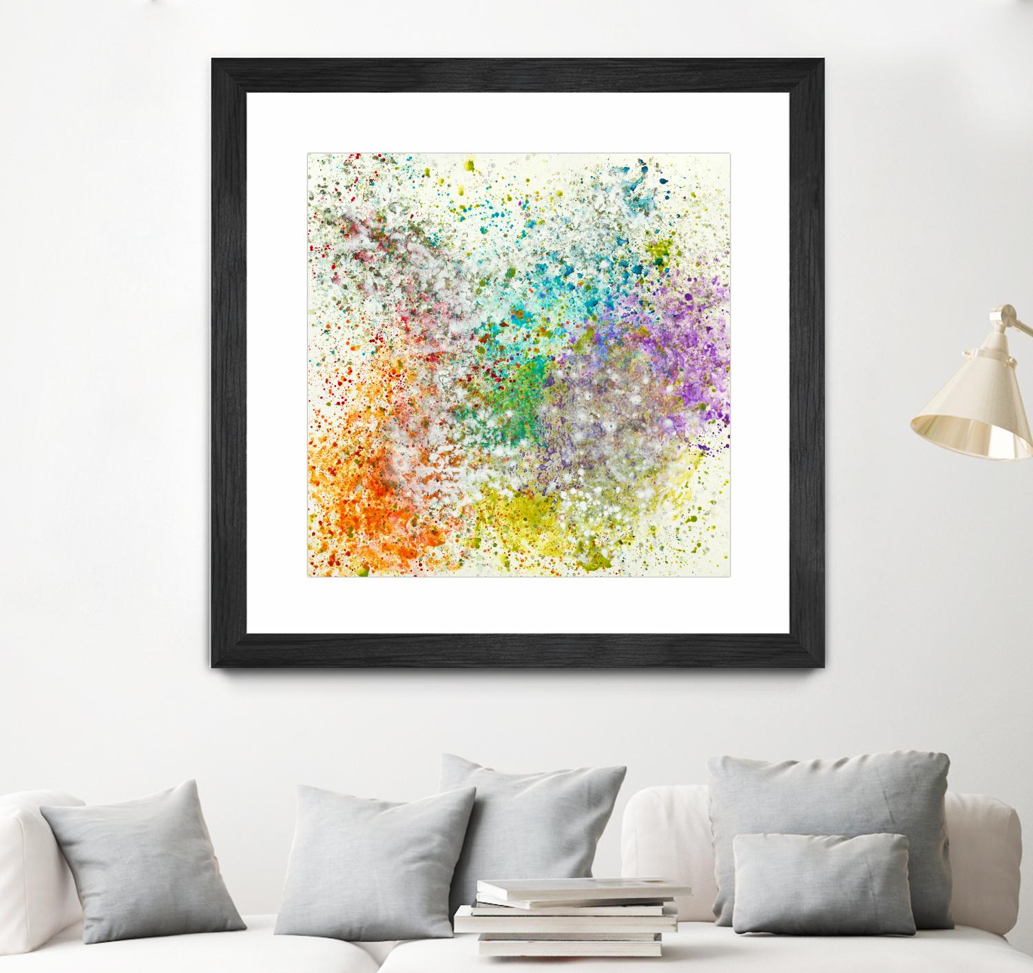 Galaxy II by Jeff Iorillo on GIANT ART - purples abstract spray