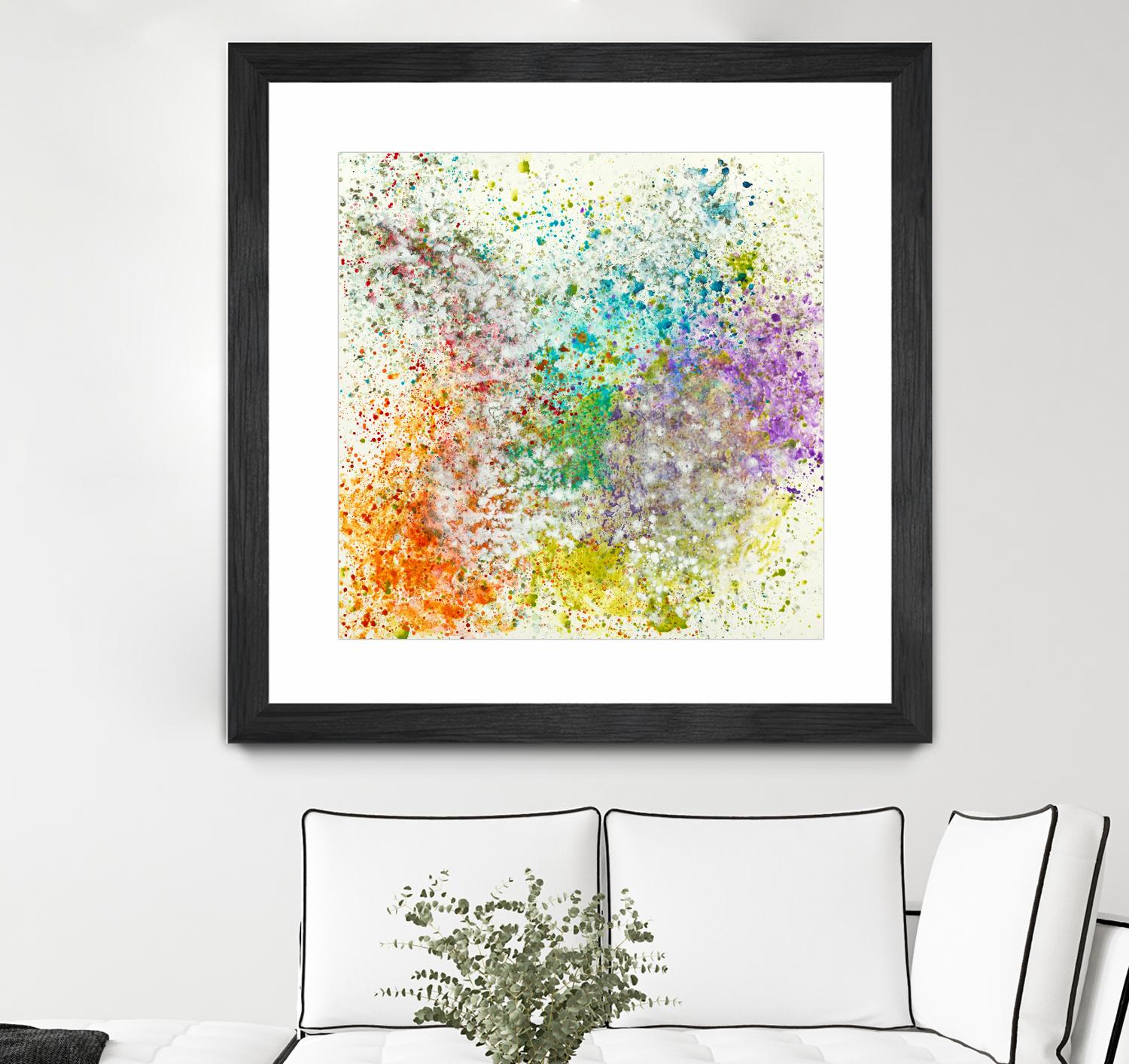 Galaxy II by Jeff Iorillo on GIANT ART - purples abstract spray