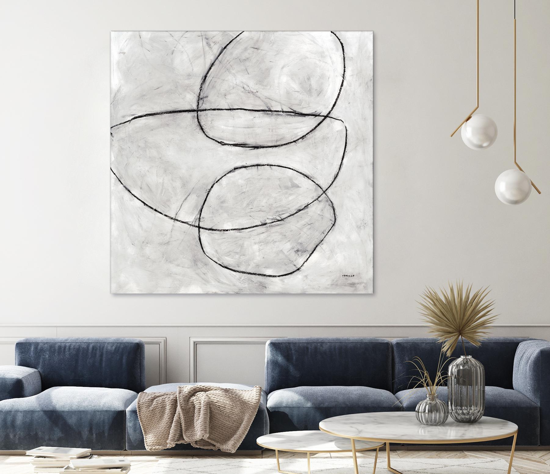 Balance Perspective by Jeff Iorillo on GIANT ART - whites & creams geometric abstract circles