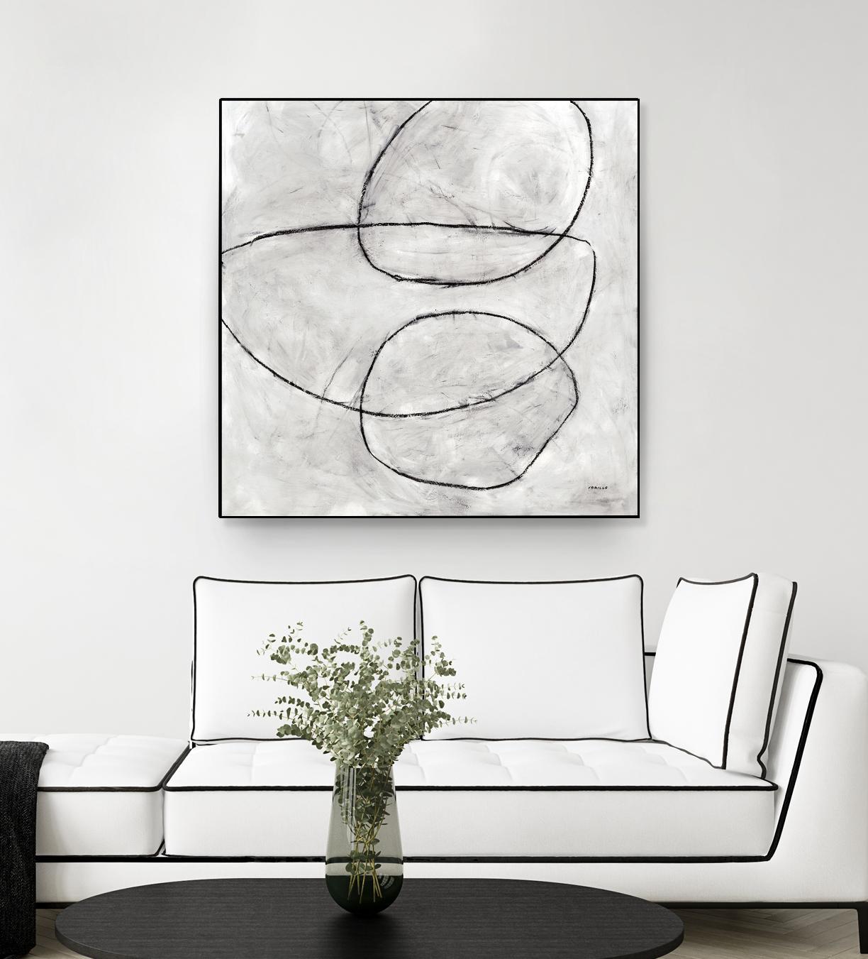 Balance Perspective by Jeff Iorillo on GIANT ART - whites & creams geometric abstract circles
