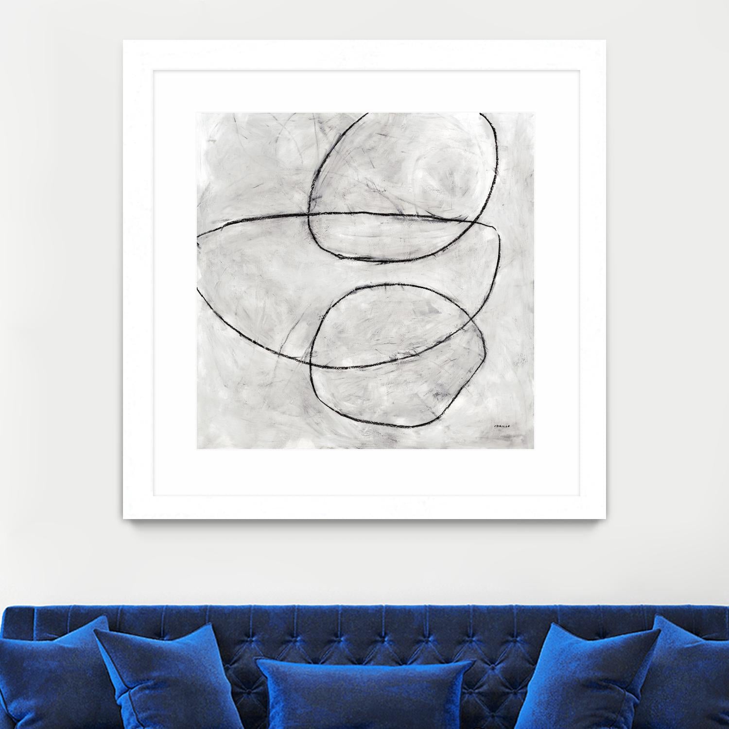 Balance Perspective by Jeff Iorillo on GIANT ART - whites & creams geometric abstract circles