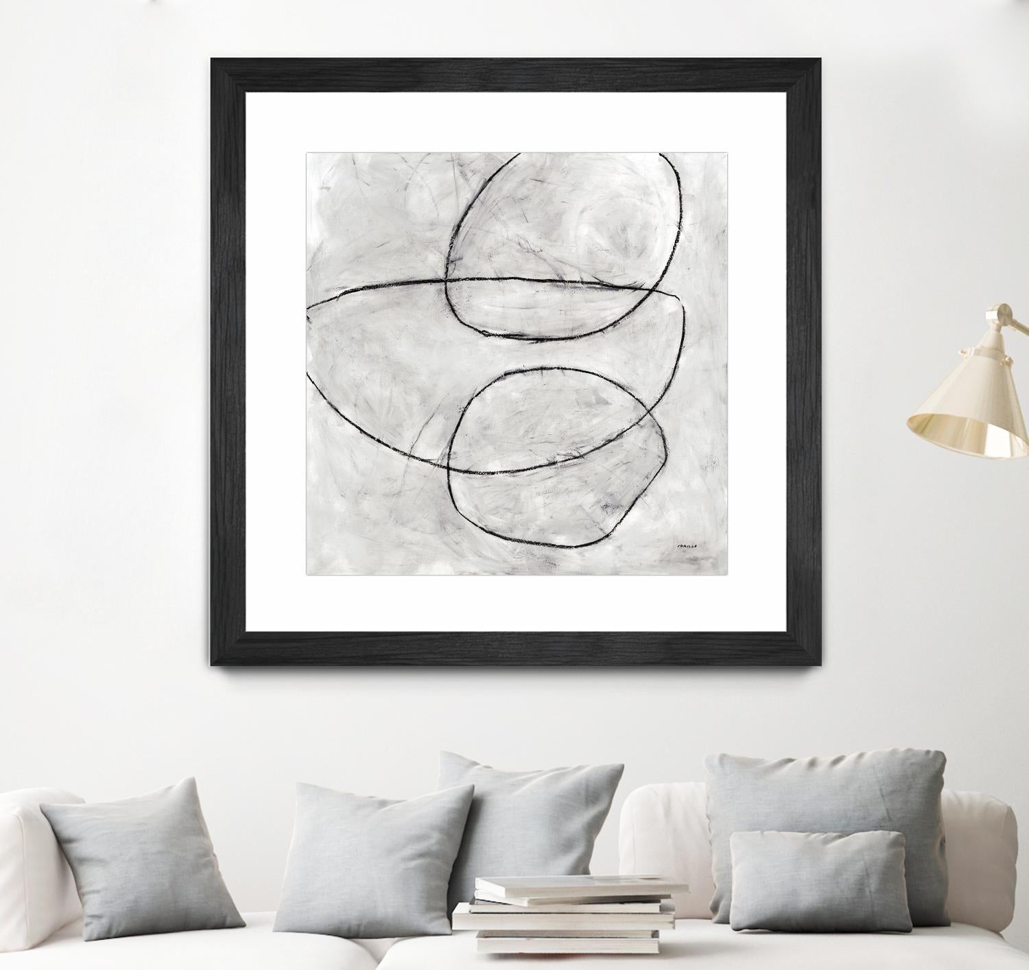 Balance Perspective by Jeff Iorillo on GIANT ART - whites & creams geometric abstract circles