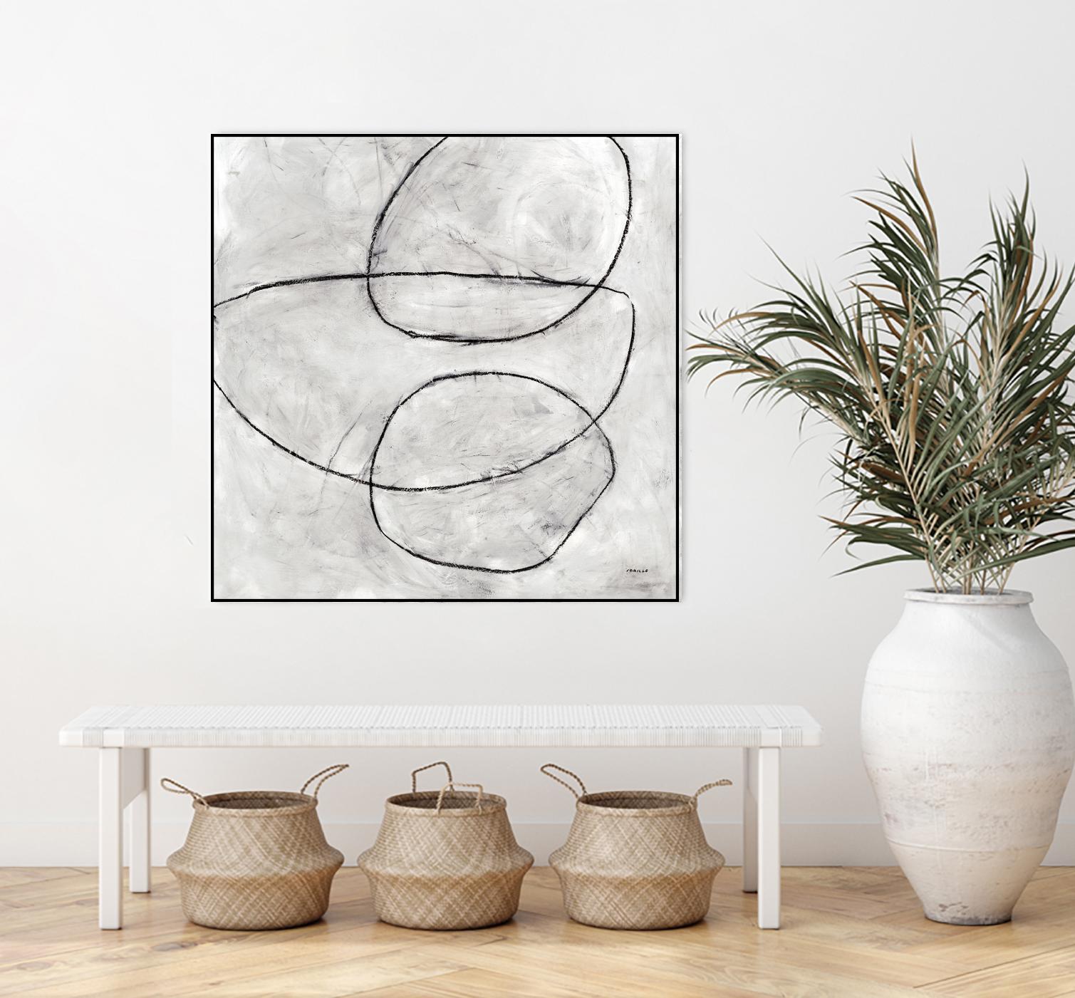 Balance Perspective by Jeff Iorillo on GIANT ART - whites & creams geometric abstract circles
