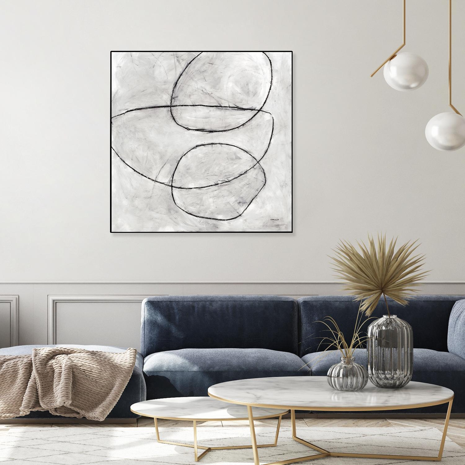 Balance Perspective by Jeff Iorillo on GIANT ART - whites & creams geometric abstract circles
